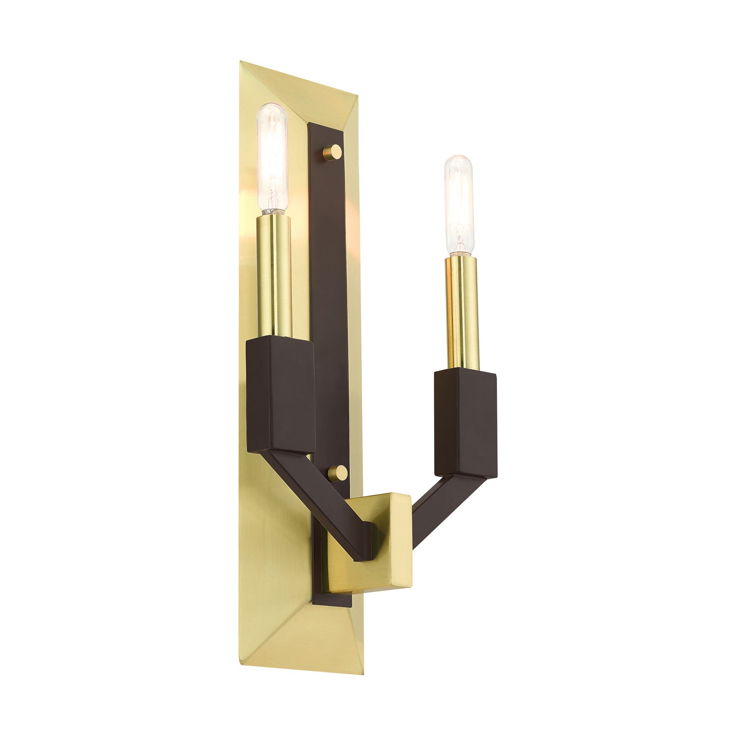 Livex Lighting - 51162-12 - Two Light Wall Sconce - Beckett - Satin Brass and Bronze