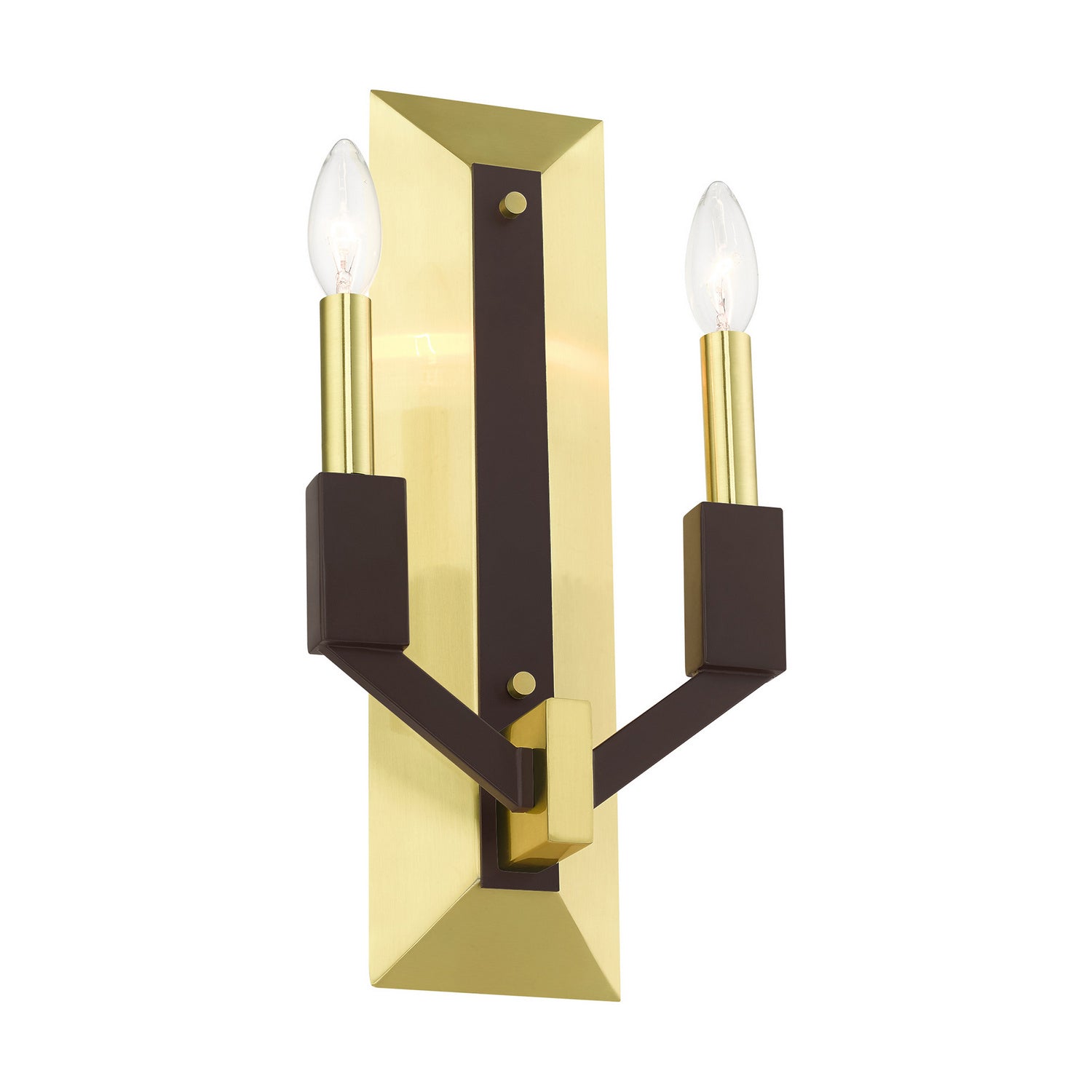 Livex Lighting - 51162-12 - Two Light Wall Sconce - Beckett - Satin Brass and Bronze