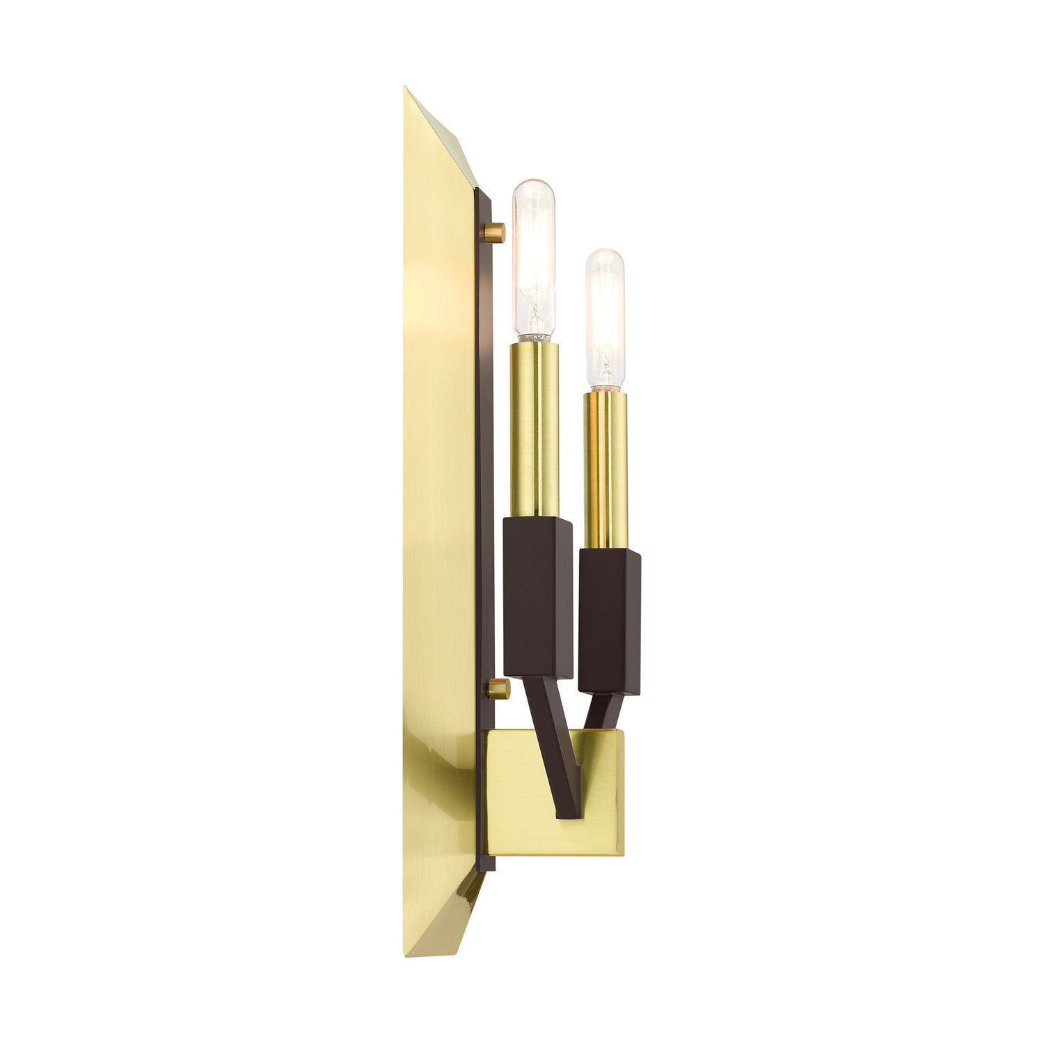 Livex Lighting - 51162-12 - Two Light Wall Sconce - Beckett - Satin Brass and Bronze