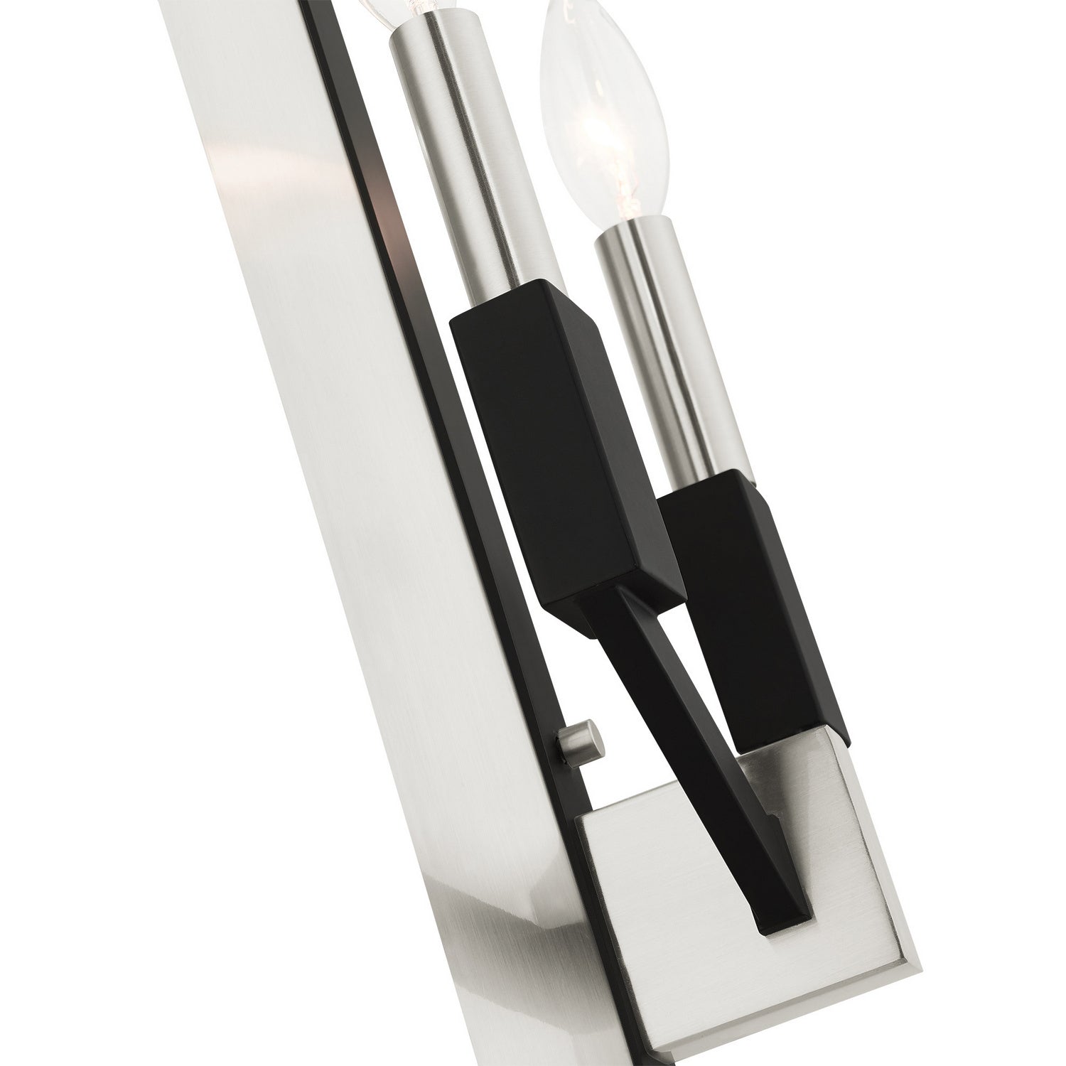 Livex Lighting - 51162-91 - Two Light Wall Sconce - Beckett - Brushed Nickel & Black