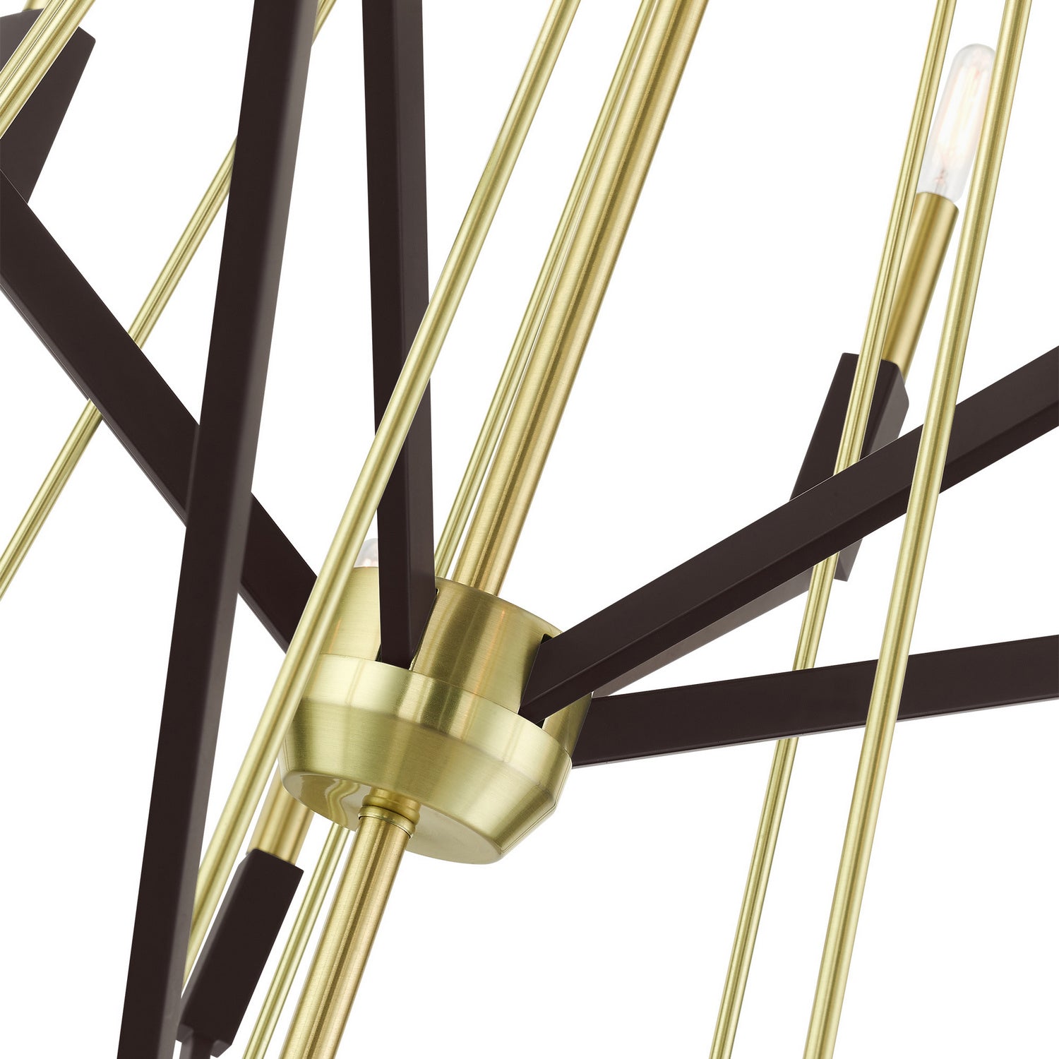 Livex Lighting - 51169-12 - 18 Light Foyer Chandelier - Beckett - Satin Brass & Bronze