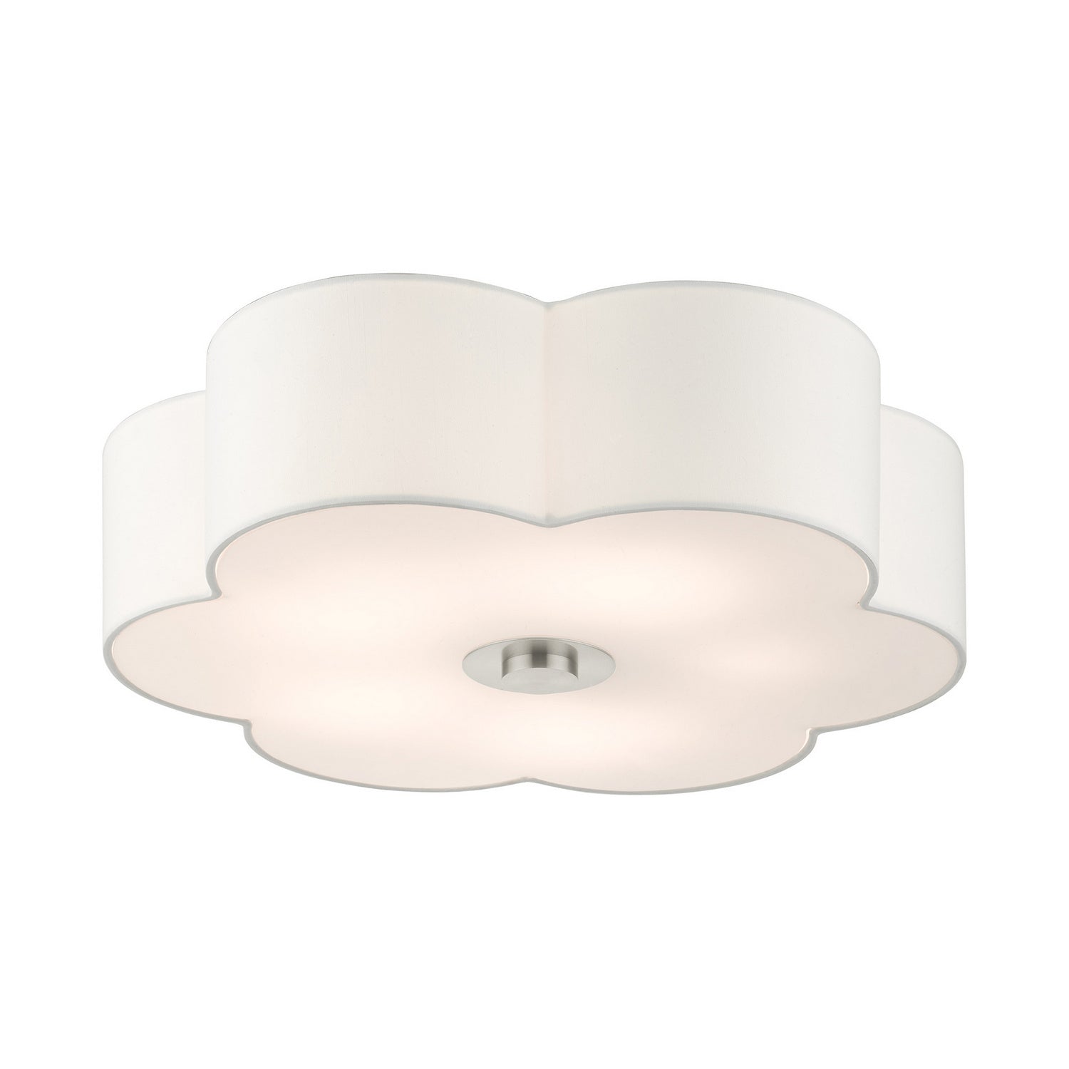 Livex Lighting - 52158-91 - Five Light Semi Flush Mount - Chelsea - Brushed Nickel