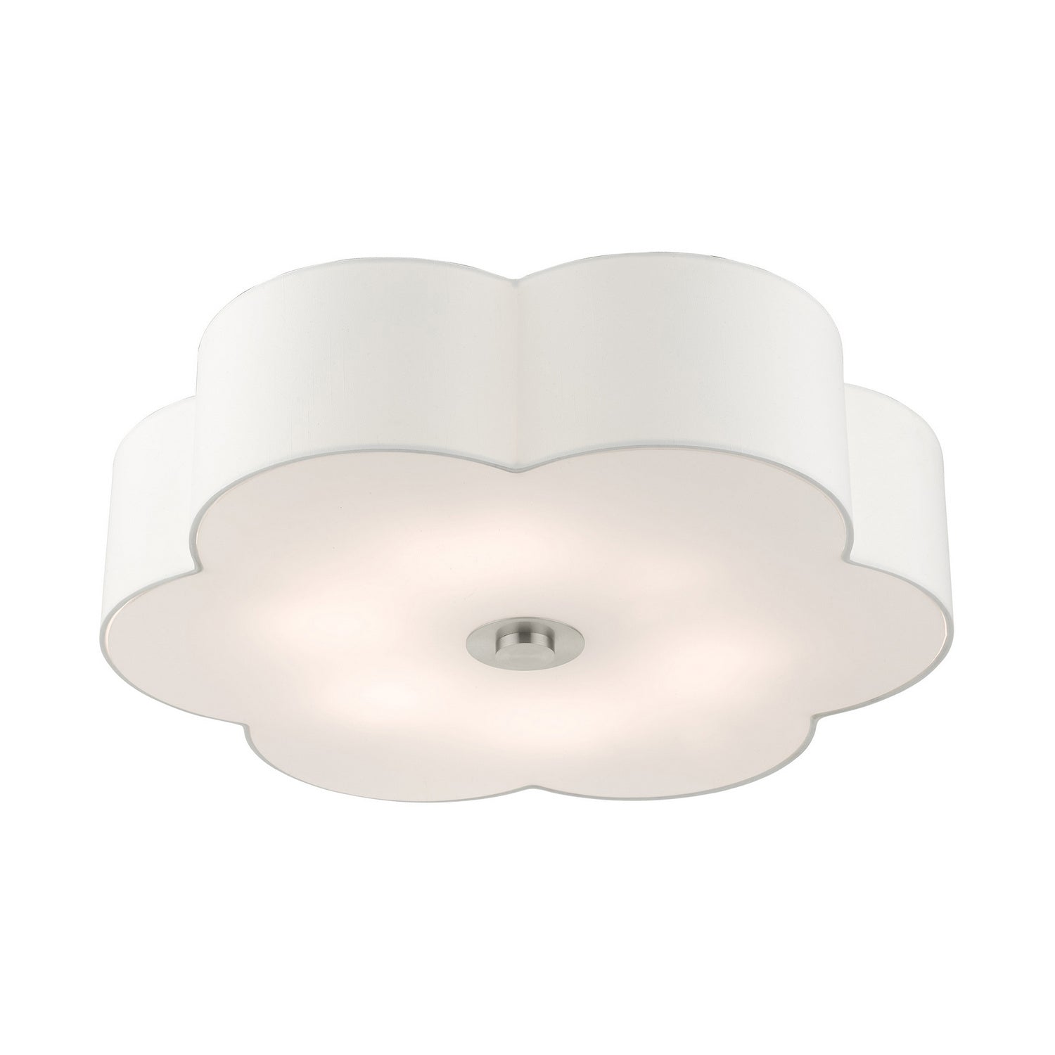 Livex Lighting - 52159-91 - Six Light Semi Flush Mount - Chelsea - Brushed Nickel