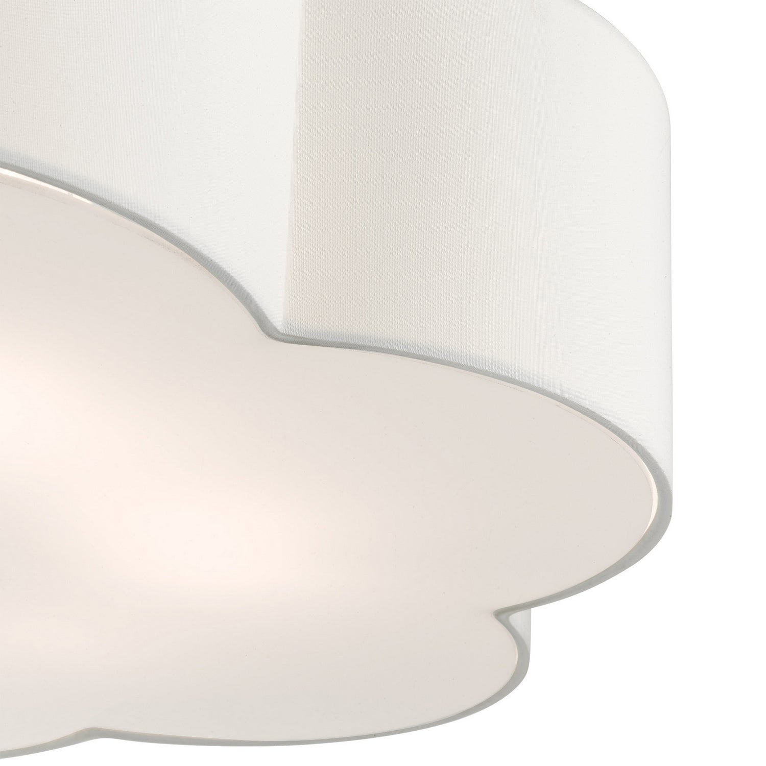 Livex Lighting - 52159-91 - Six Light Semi Flush Mount - Chelsea - Brushed Nickel