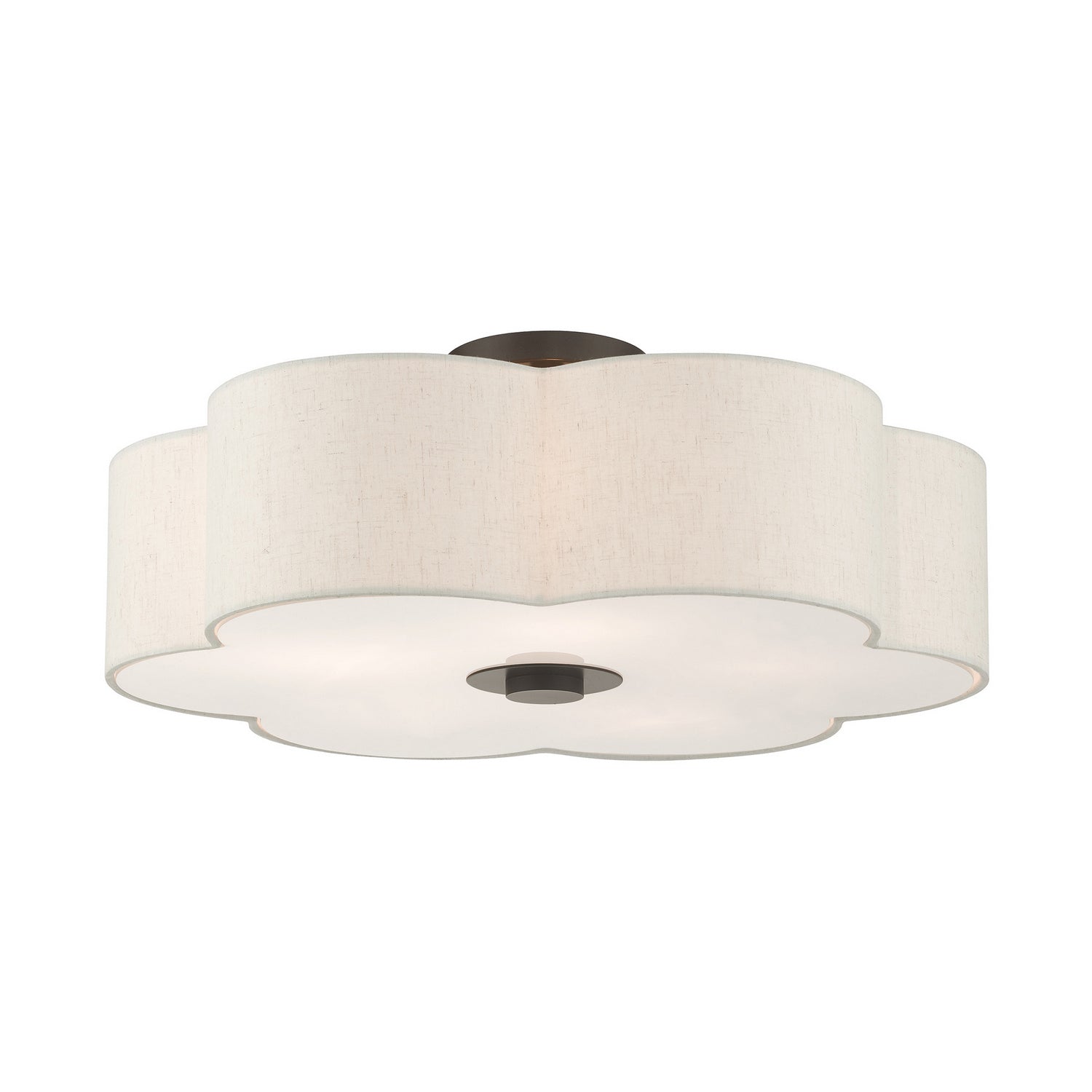 Livex Lighting - 58068-92 - Five Light Semi Flush Mount - Solstice - English Bronze
