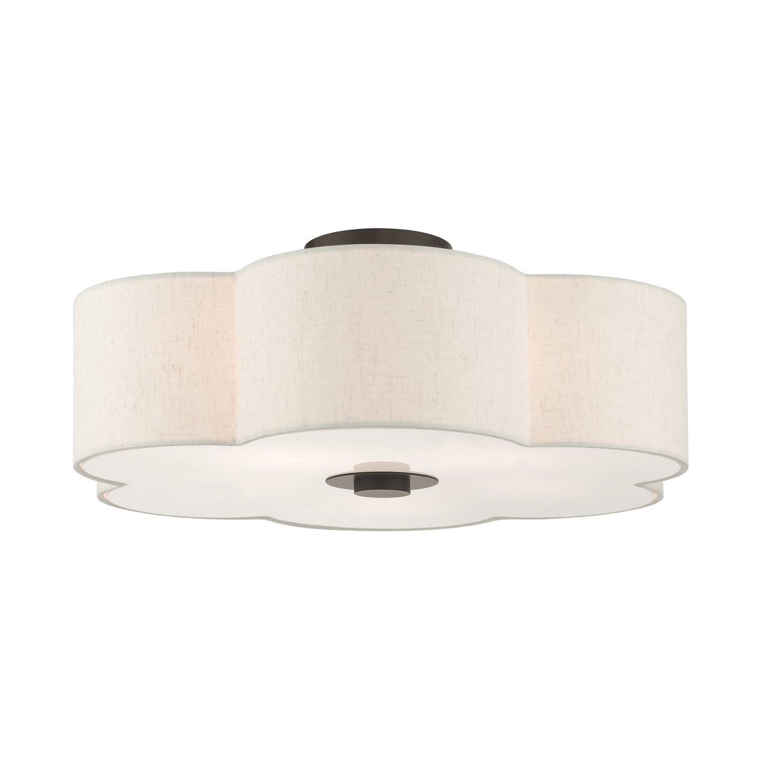 Livex Lighting - 58068-92 - Five Light Semi Flush Mount - Solstice - English Bronze