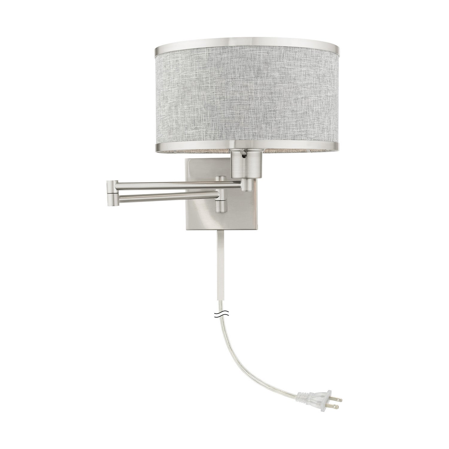 Livex Lighting - 60429-91 - One Light Swing Arm Wall Lamp - Swing Arm Wall Lamps - Brushed Nickel