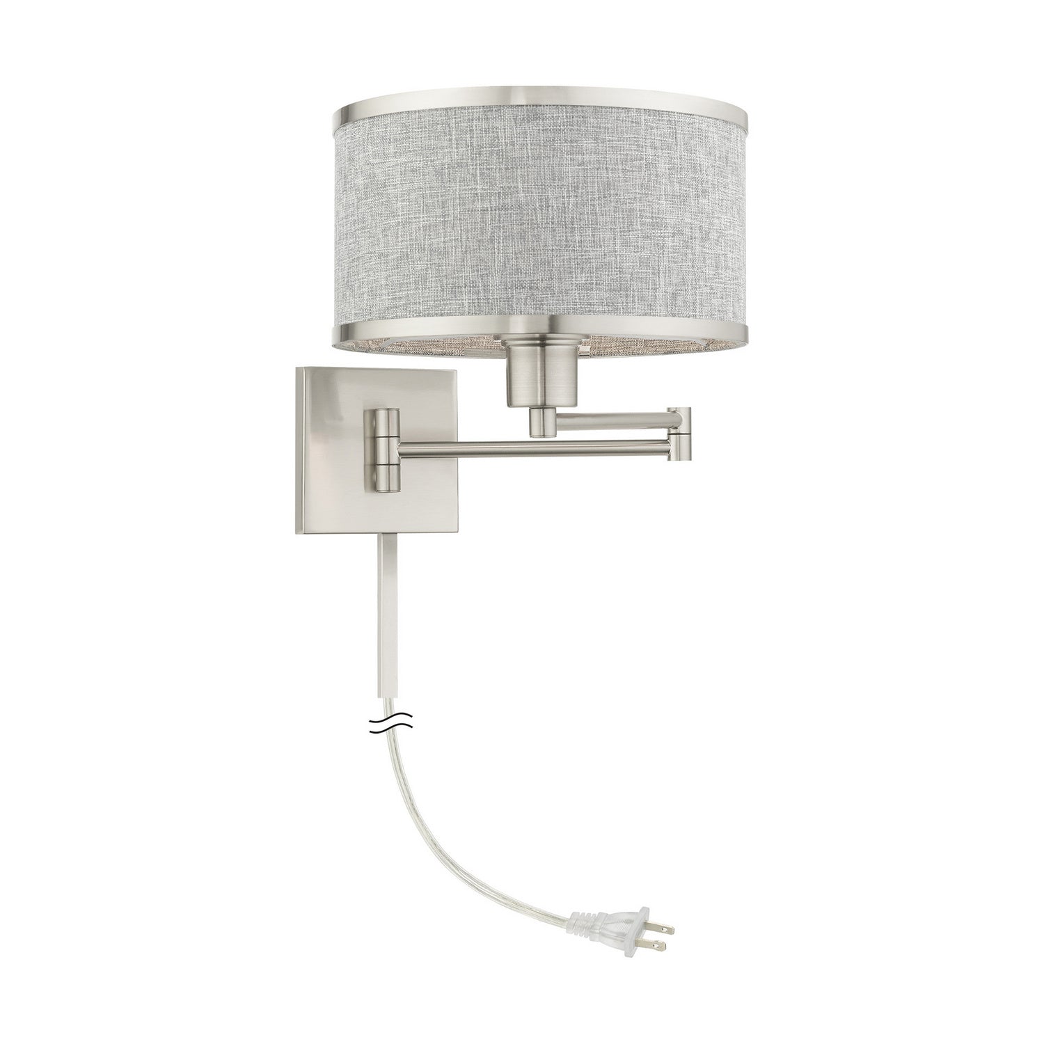 Livex Lighting - 60429-91 - One Light Swing Arm Wall Lamp - Swing Arm Wall Lamps - Brushed Nickel