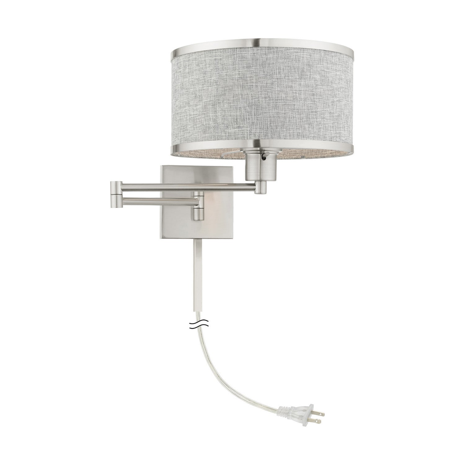Livex Lighting - 60429-91 - One Light Swing Arm Wall Lamp - Swing Arm Wall Lamps - Brushed Nickel