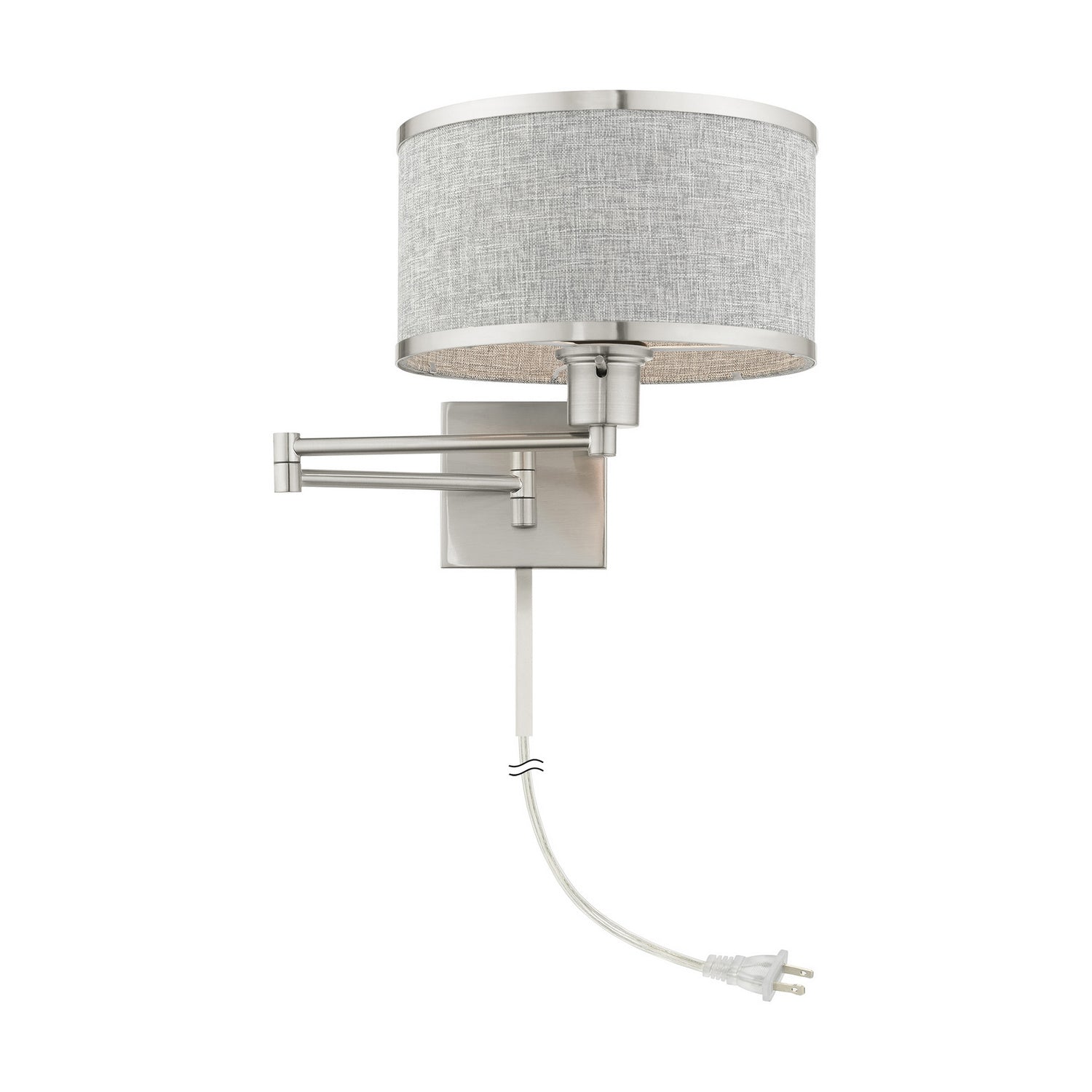 Livex Lighting - 60429-91 - One Light Swing Arm Wall Lamp - Swing Arm Wall Lamps - Brushed Nickel
