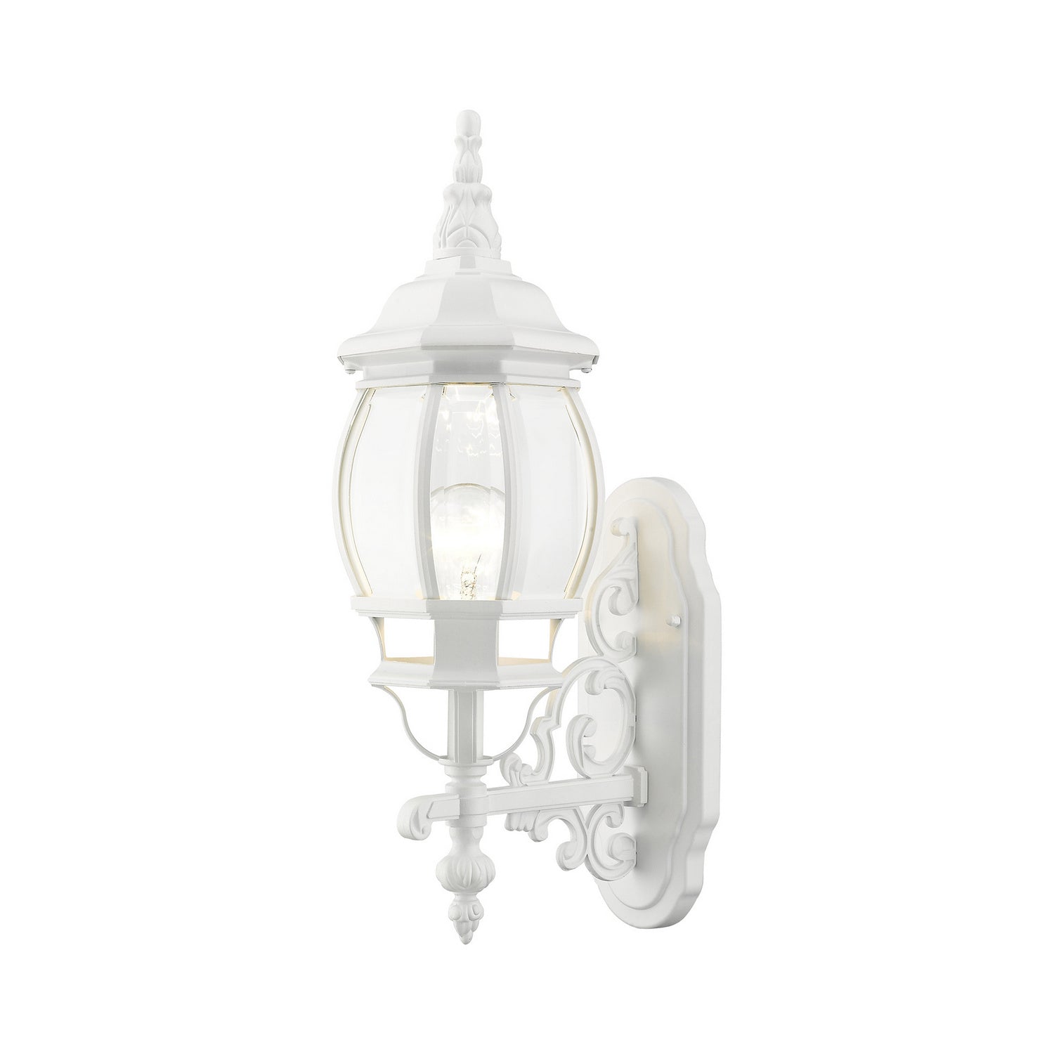 Livex Lighting - 7520-13 - One Light Outdoor Wall Lantern - Frontenac - Textured White