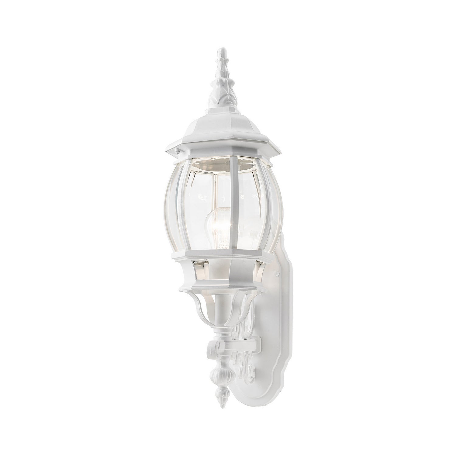 Livex Lighting - 7520-13 - One Light Outdoor Wall Lantern - Frontenac - Textured White