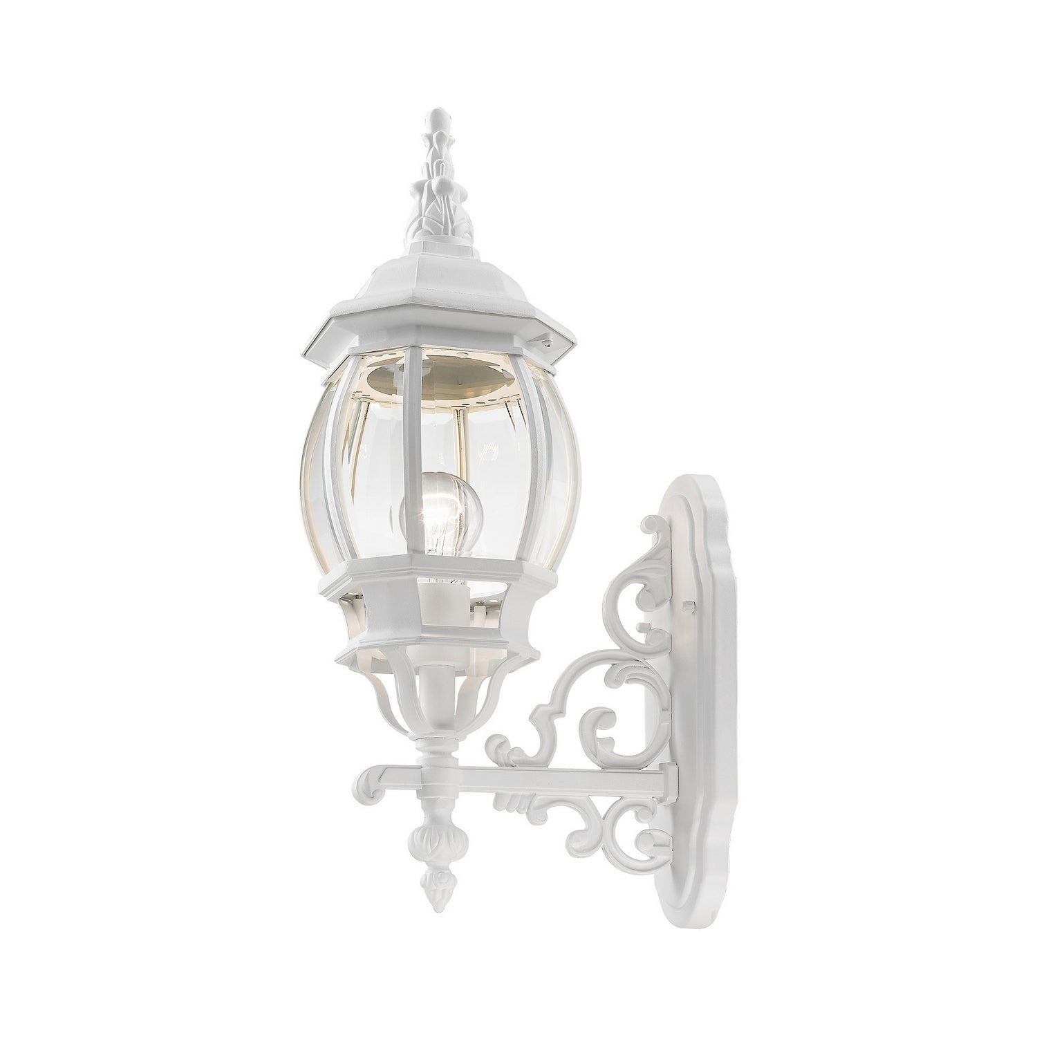 Livex Lighting - 7520-13 - One Light Outdoor Wall Lantern - Frontenac - Textured White