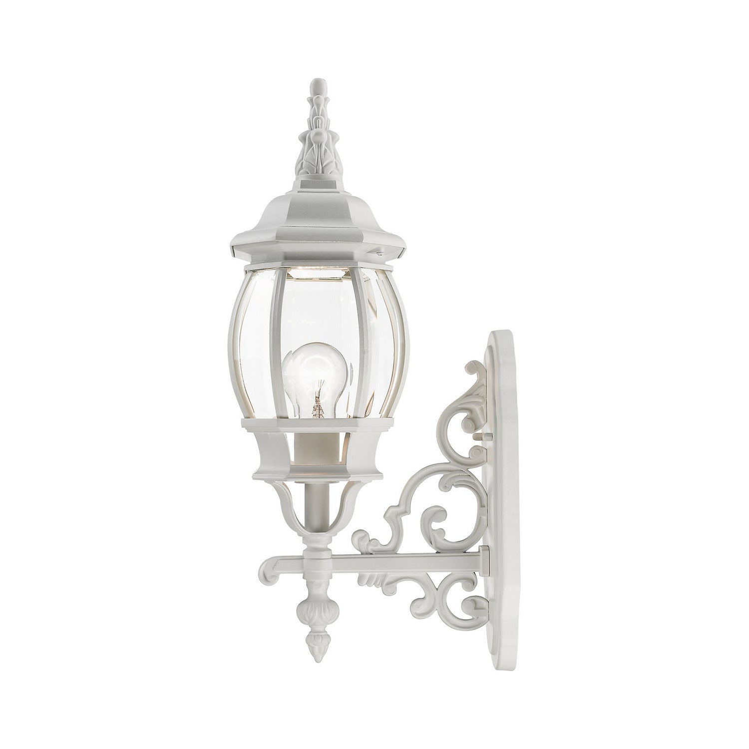 Livex Lighting - 7520-13 - One Light Outdoor Wall Lantern - Frontenac - Textured White