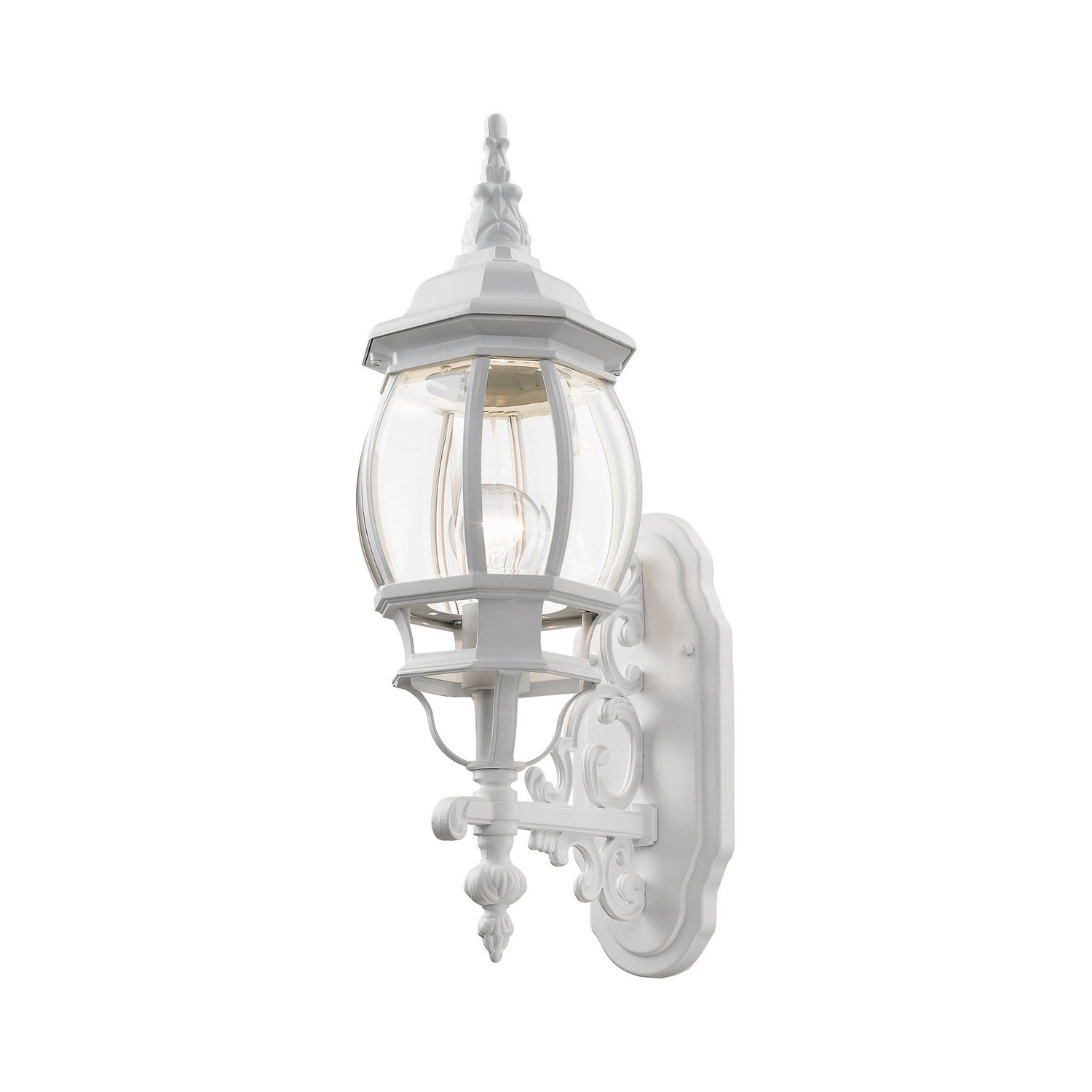 Livex Lighting - 7520-13 - One Light Outdoor Wall Lantern - Frontenac - Textured White