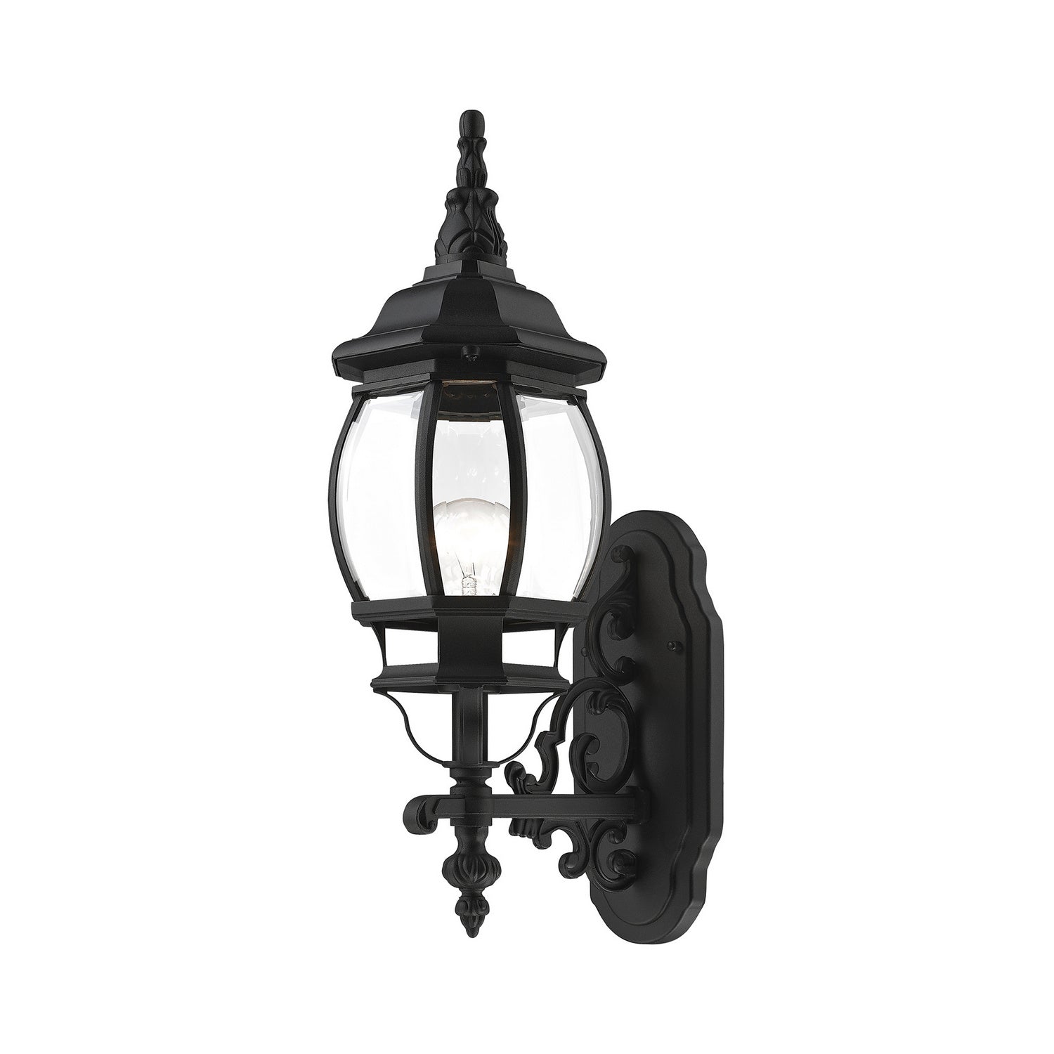 Livex Lighting - 7520-14 - One Light Outdoor Wall Lantern - Frontenac - Textured Black