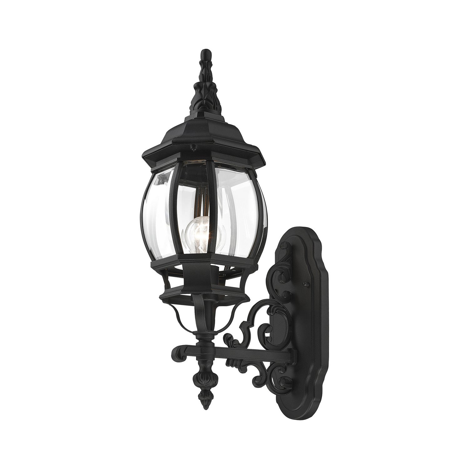 Livex Lighting - 7520-14 - One Light Outdoor Wall Lantern - Frontenac - Textured Black