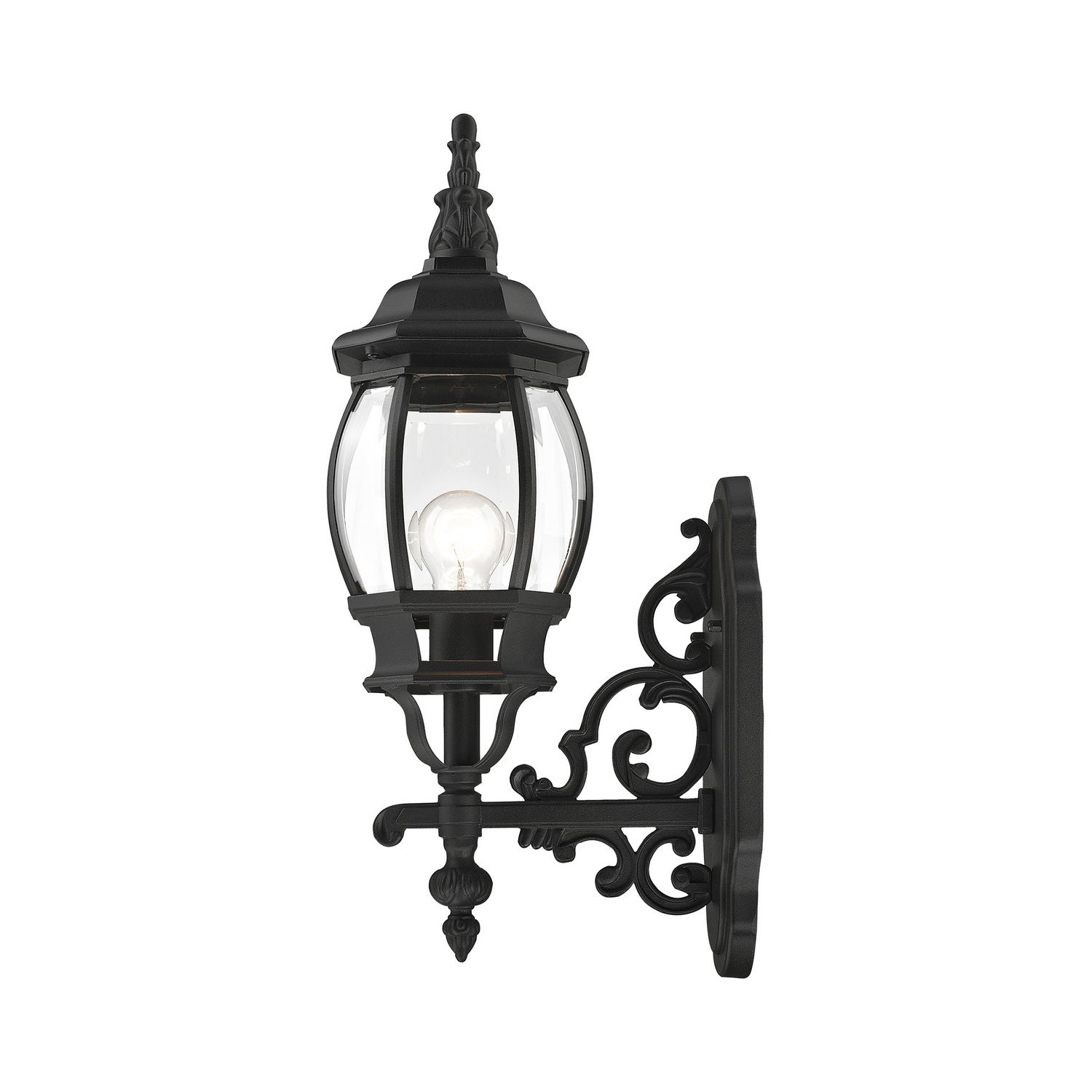 Livex Lighting - 7520-14 - One Light Outdoor Wall Lantern - Frontenac - Textured Black