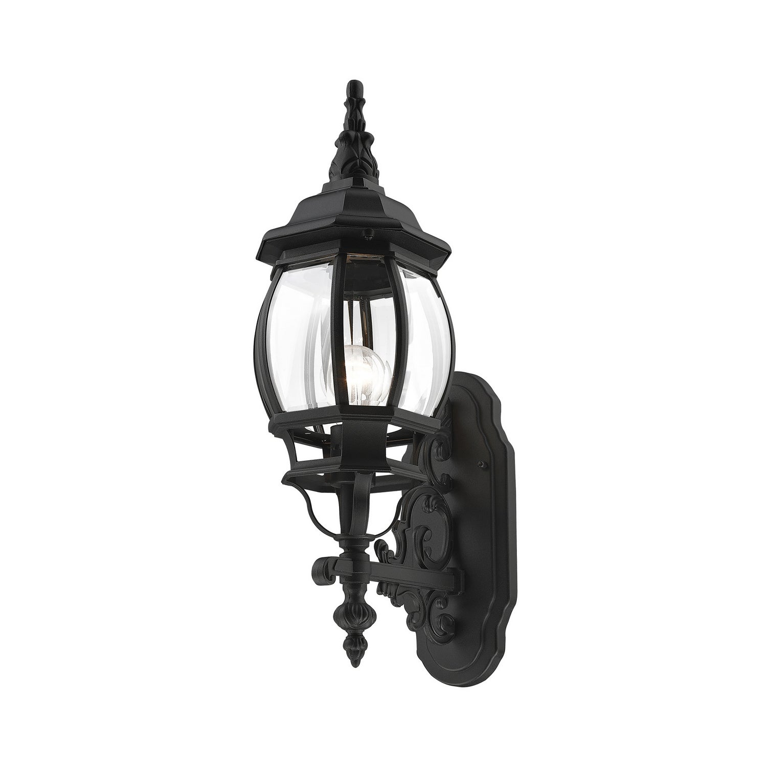 Livex Lighting - 7520-14 - One Light Outdoor Wall Lantern - Frontenac - Textured Black