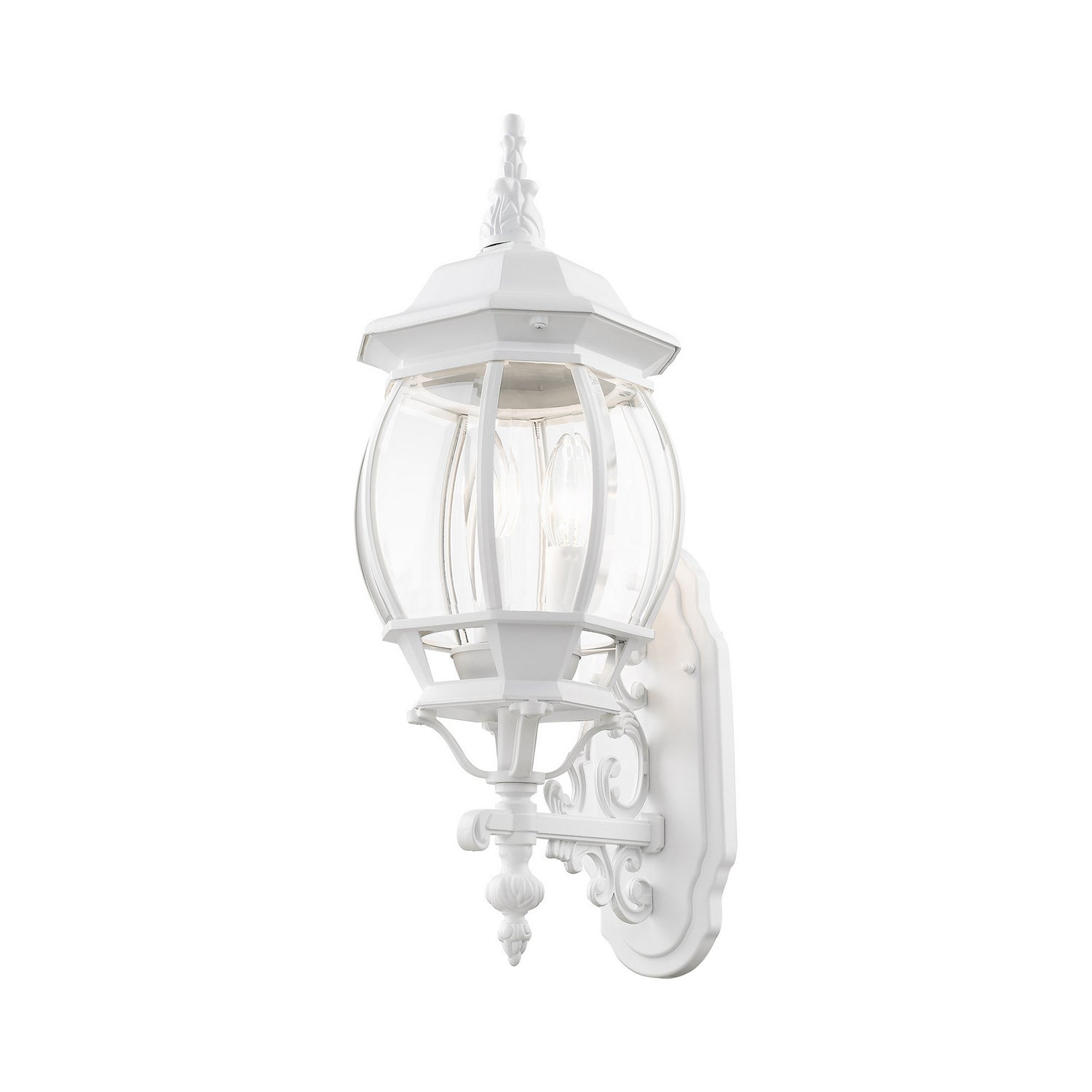 Livex Lighting - 7524-13 - Three Light Outdoor Wall Lantern - Frontenac - Textured White