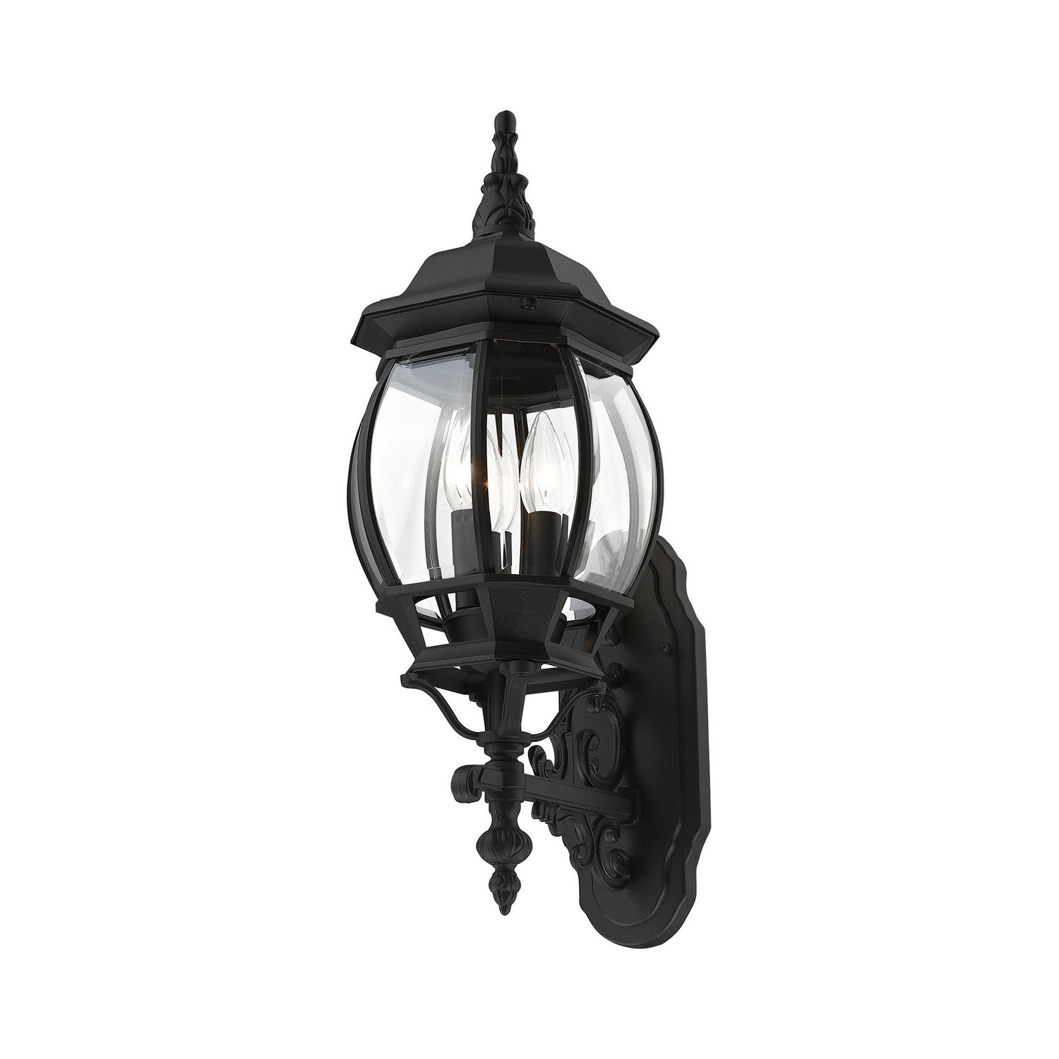 Livex Lighting - 7524-14 - Three Light Outdoor Wall Lantern - Frontenac - Textured Black
