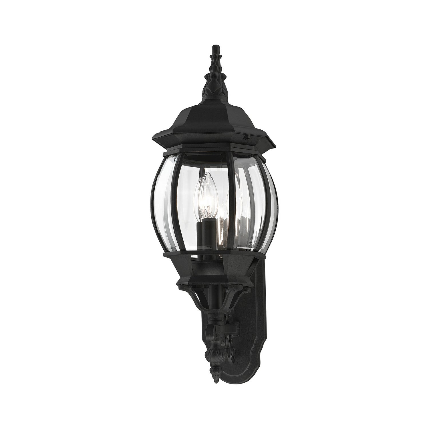 Livex Lighting - 7524-14 - Three Light Outdoor Wall Lantern - Frontenac - Textured Black