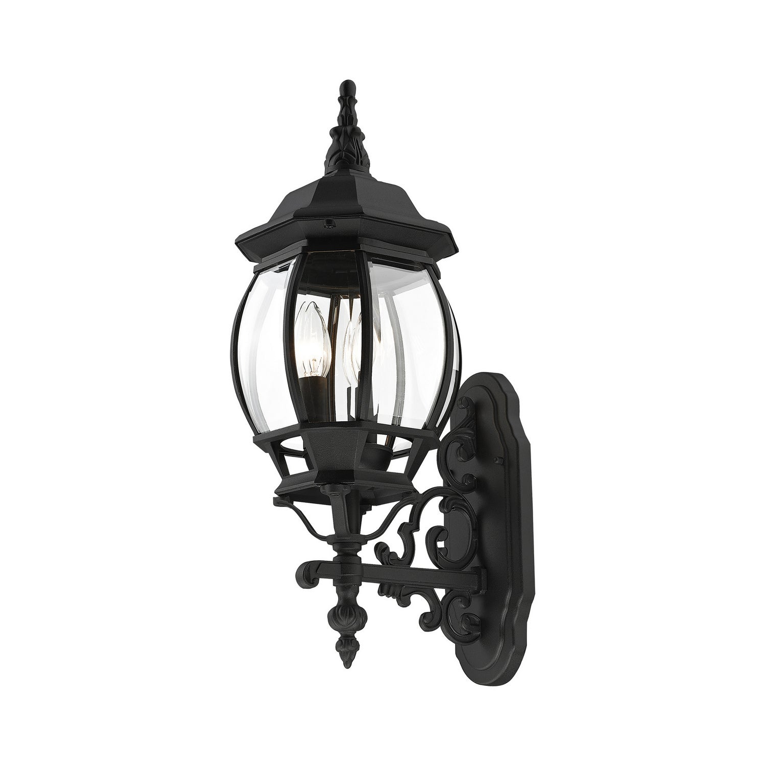 Livex Lighting - 7524-14 - Three Light Outdoor Wall Lantern - Frontenac - Textured Black