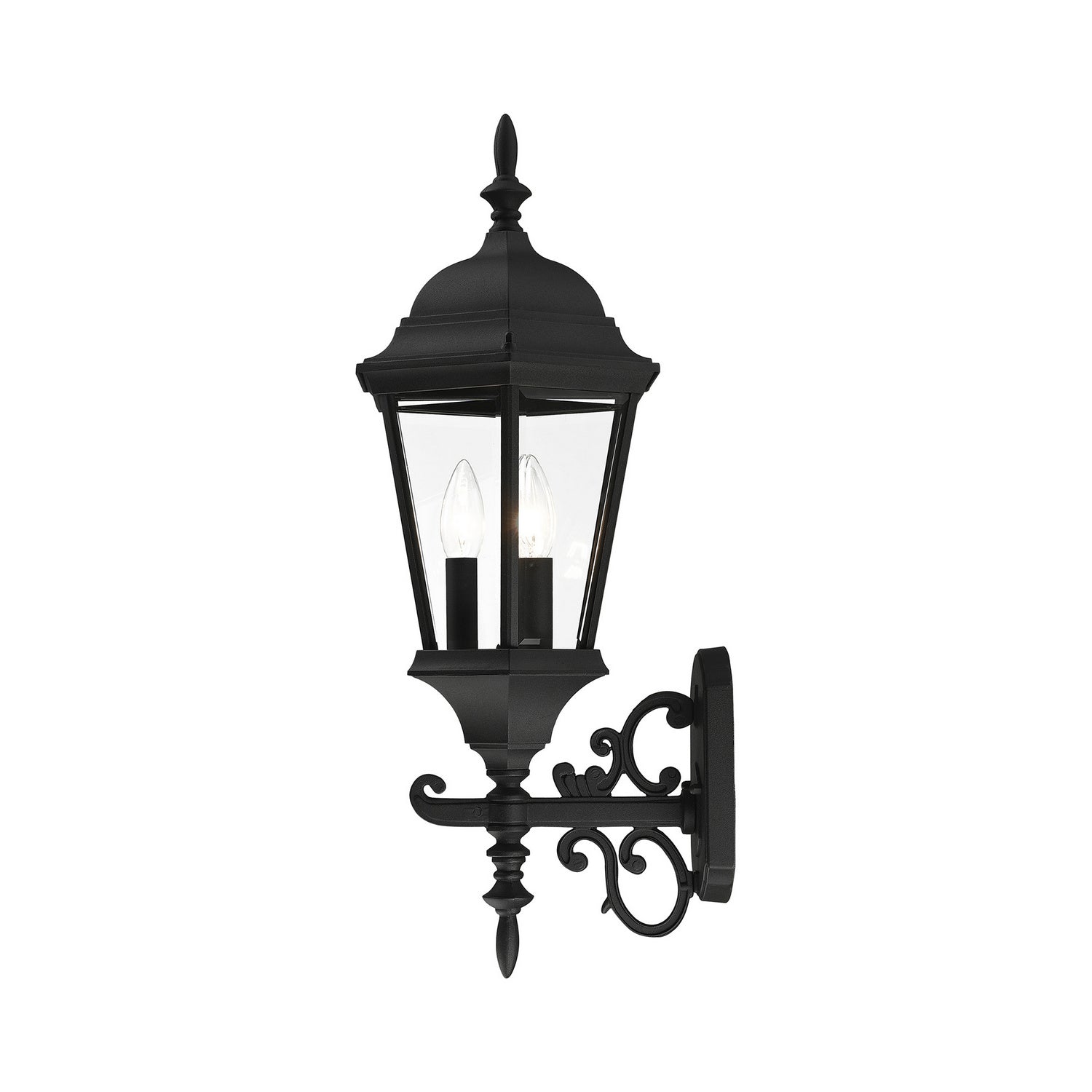 Livex Lighting - 7561-14 - Three Light Outdoor Wall Lantern - Hamilton - Textured Black