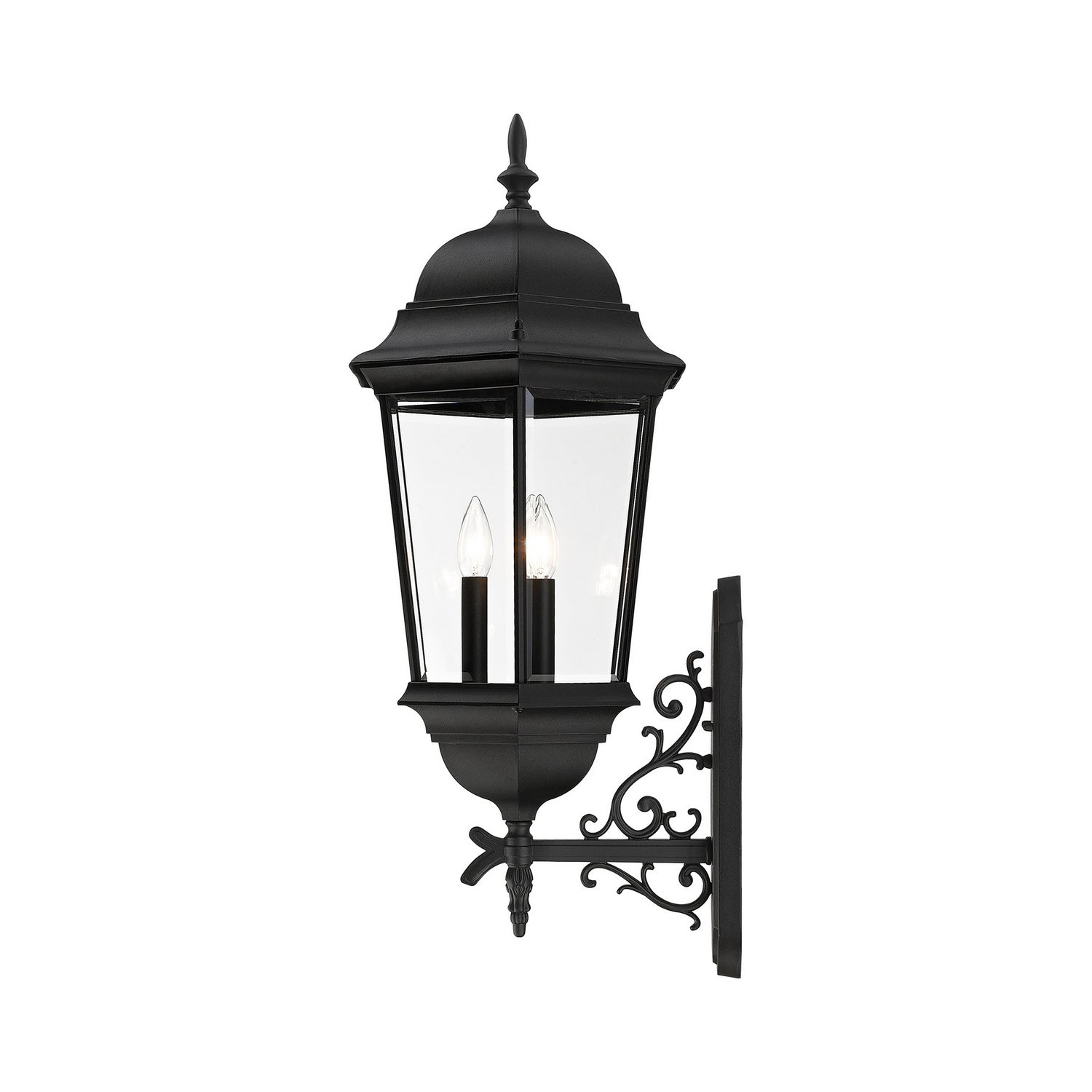 Livex Lighting - 7566-14 - Three Light Outdoor Wall Lantern - Hamilton - Textured Black