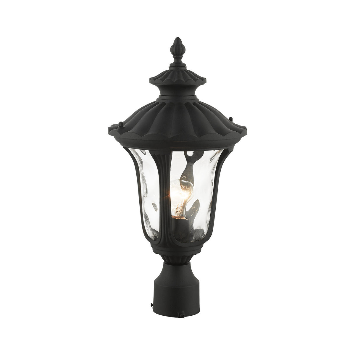 Livex Lighting - 7848-14 - One Light Outdoor Post Top Lantern - Oxford - Textured Black