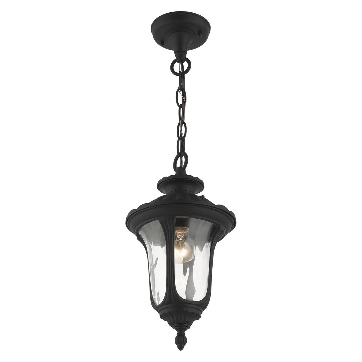 Livex Lighting - 7849-14 - One Light Outdoor Pendant - Oxford - Textured Black