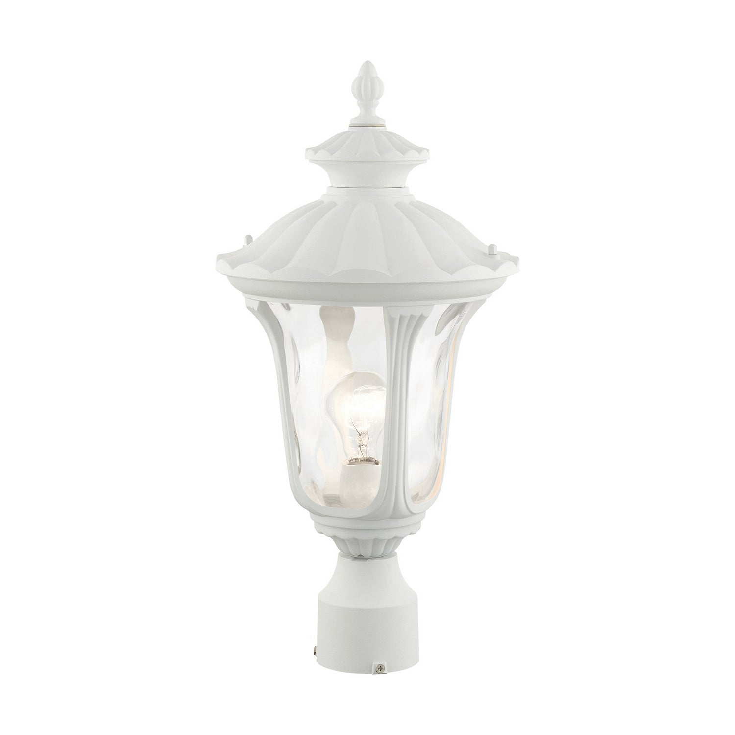 Livex Lighting - 7855-13 - One Light Outdoor Post Top Lantern - Oxford - Textured White