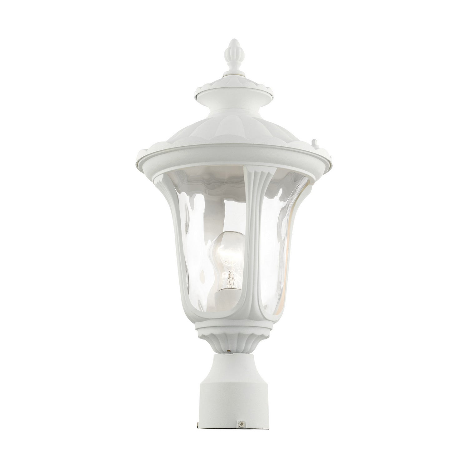 Livex Lighting - 7855-13 - One Light Outdoor Post Top Lantern - Oxford - Textured White