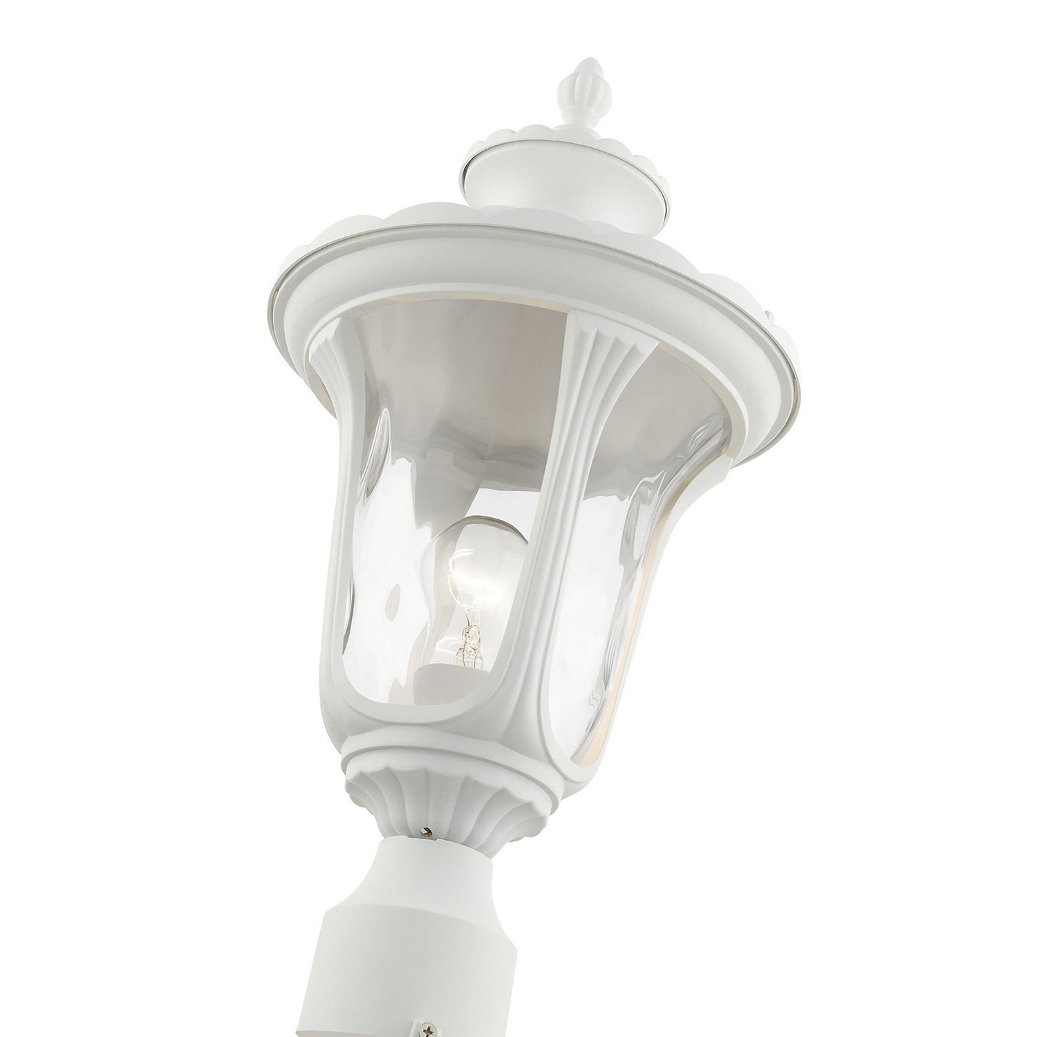 Livex Lighting - 7855-13 - One Light Outdoor Post Top Lantern - Oxford - Textured White
