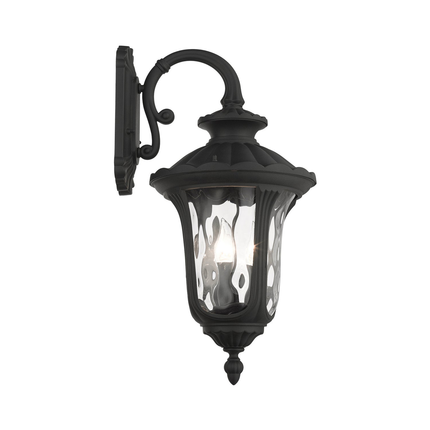 Livex Lighting - 7857-14 - Three Light Outdoor Wall Lantern - Oxford - Textured Black