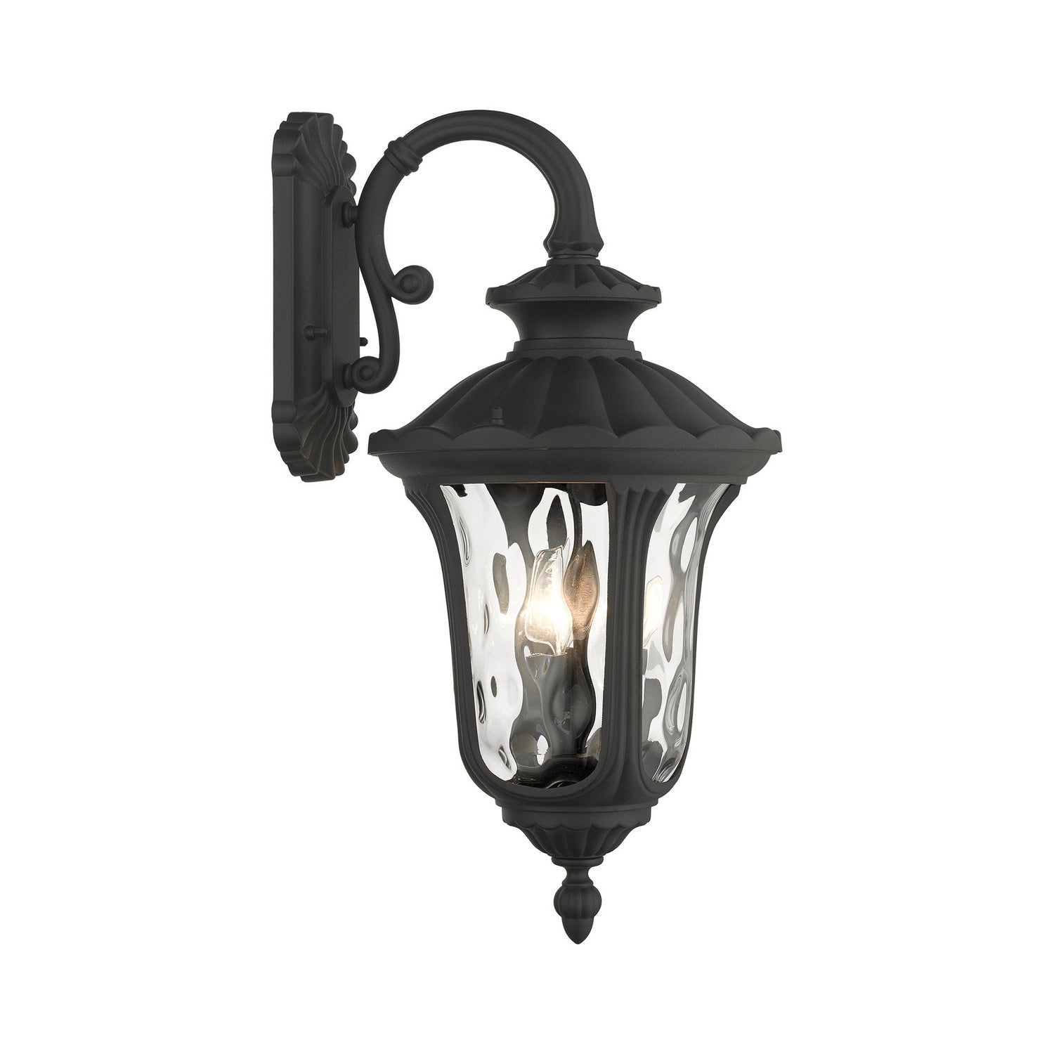Livex Lighting - 7857-14 - Three Light Outdoor Wall Lantern - Oxford - Textured Black