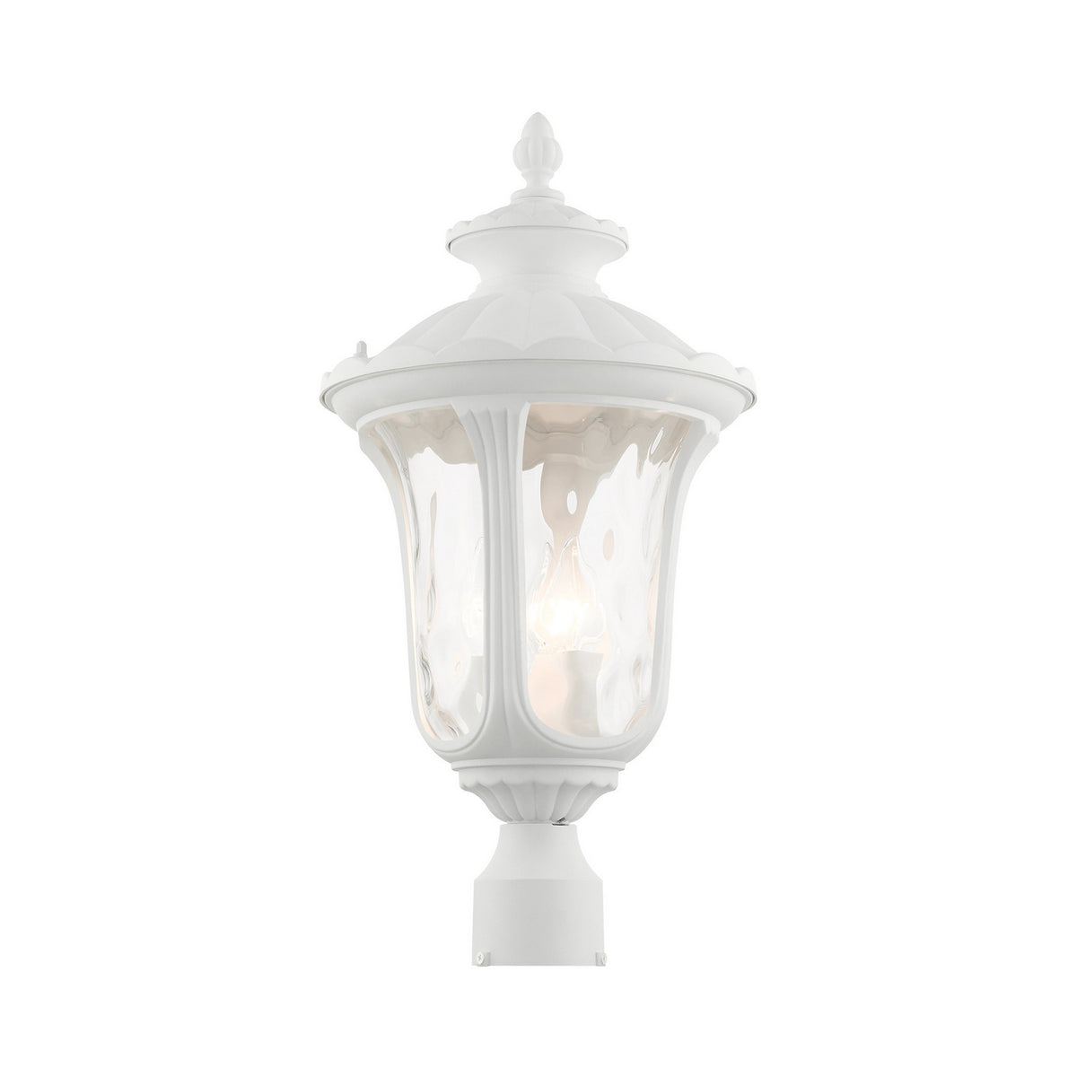 Livex Lighting - 7859-13 - Three Light Outdoor Post Top Lantern - Oxford - Textured White