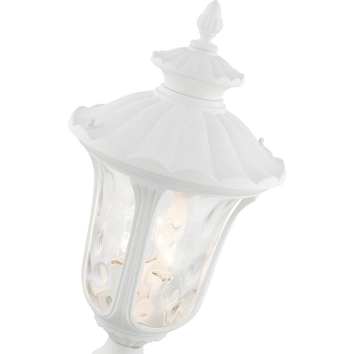 Livex Lighting - 7859-13 - Three Light Outdoor Post Top Lantern - Oxford - Textured White