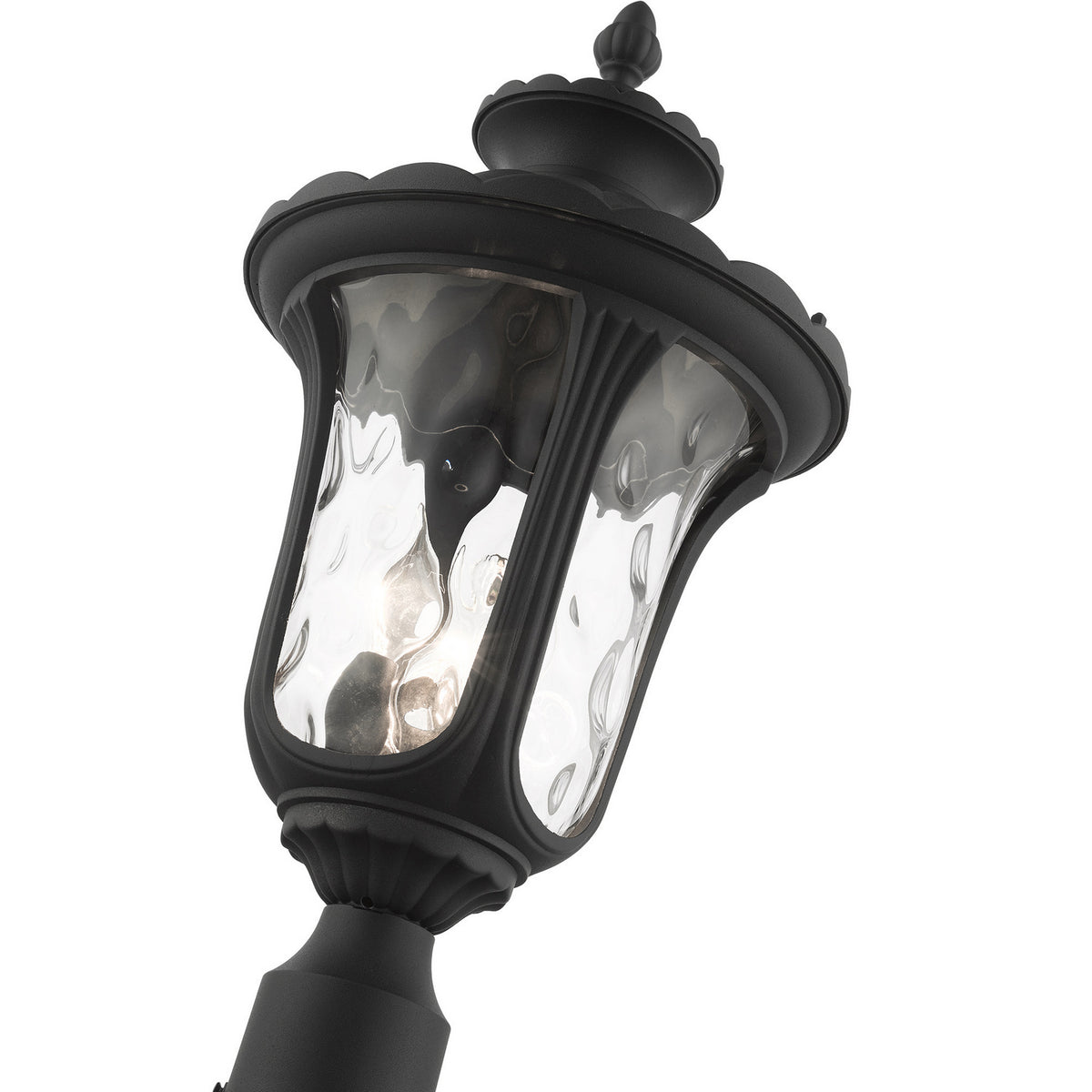 Livex Lighting - 7859-14 - Three Light Outdoor Post Top Lantern - Oxford - Textured Black