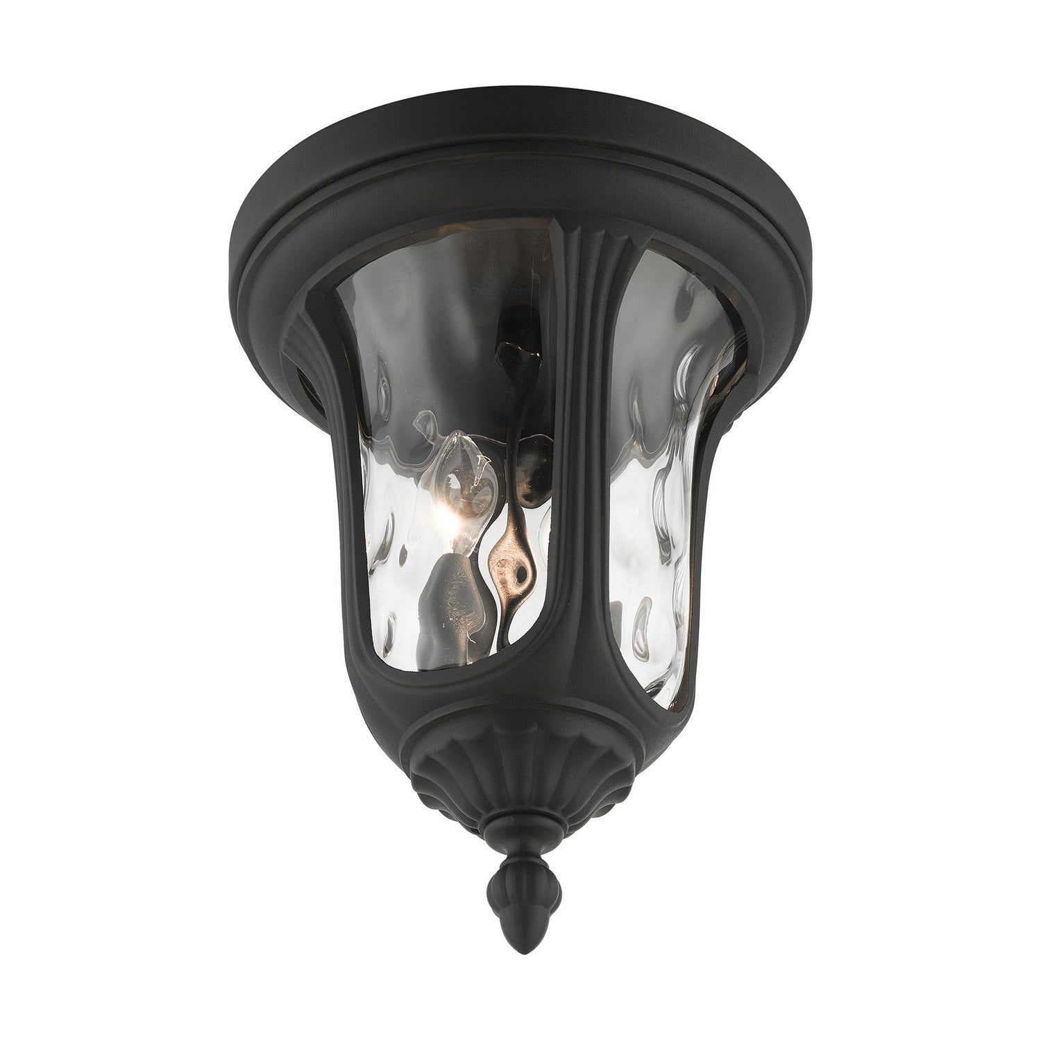 Livex Lighting - 7861-14 - Two Light Outdoor Ceiling Mount - Oxford - Textured Black