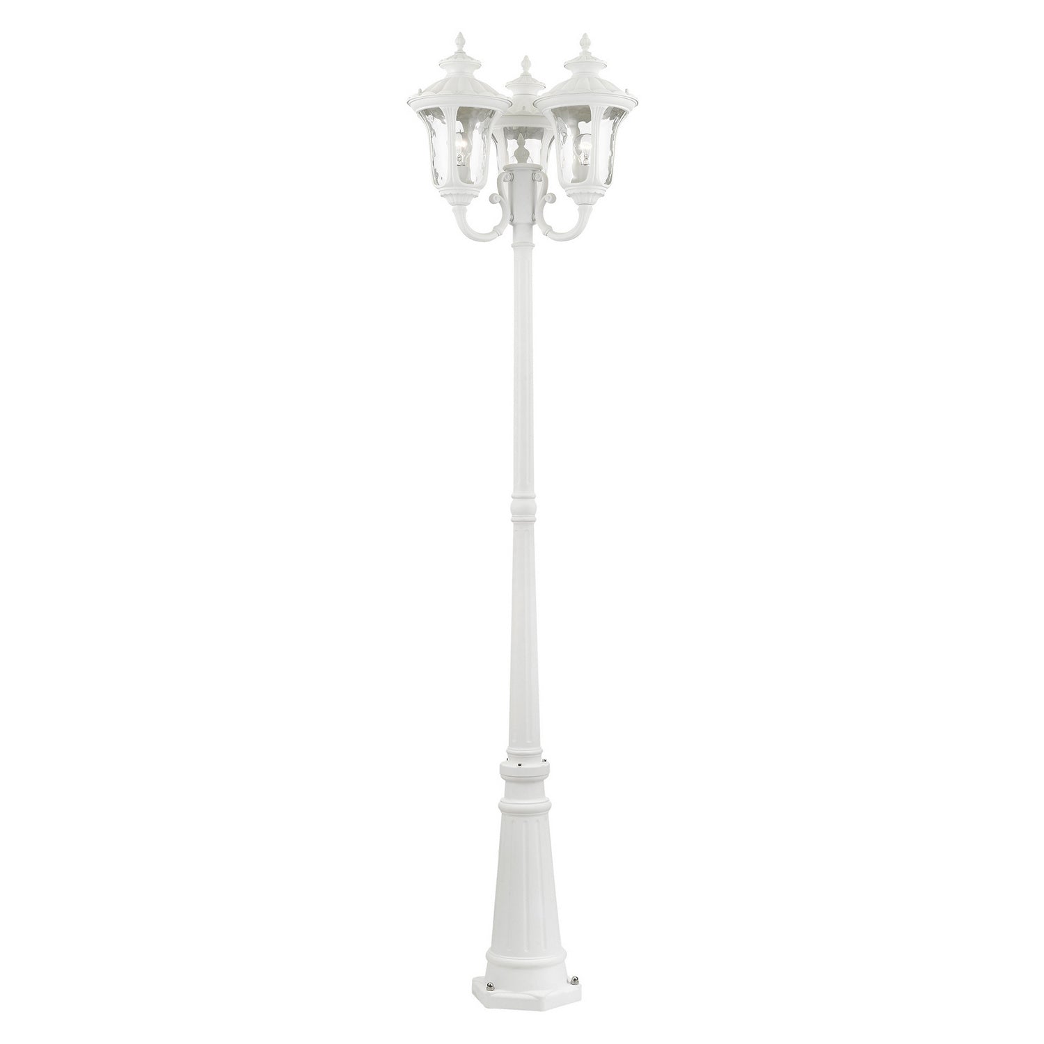 Livex Lighting - 7866-13 - Three Light Outdoor Post Mount - Oxford - Textured White