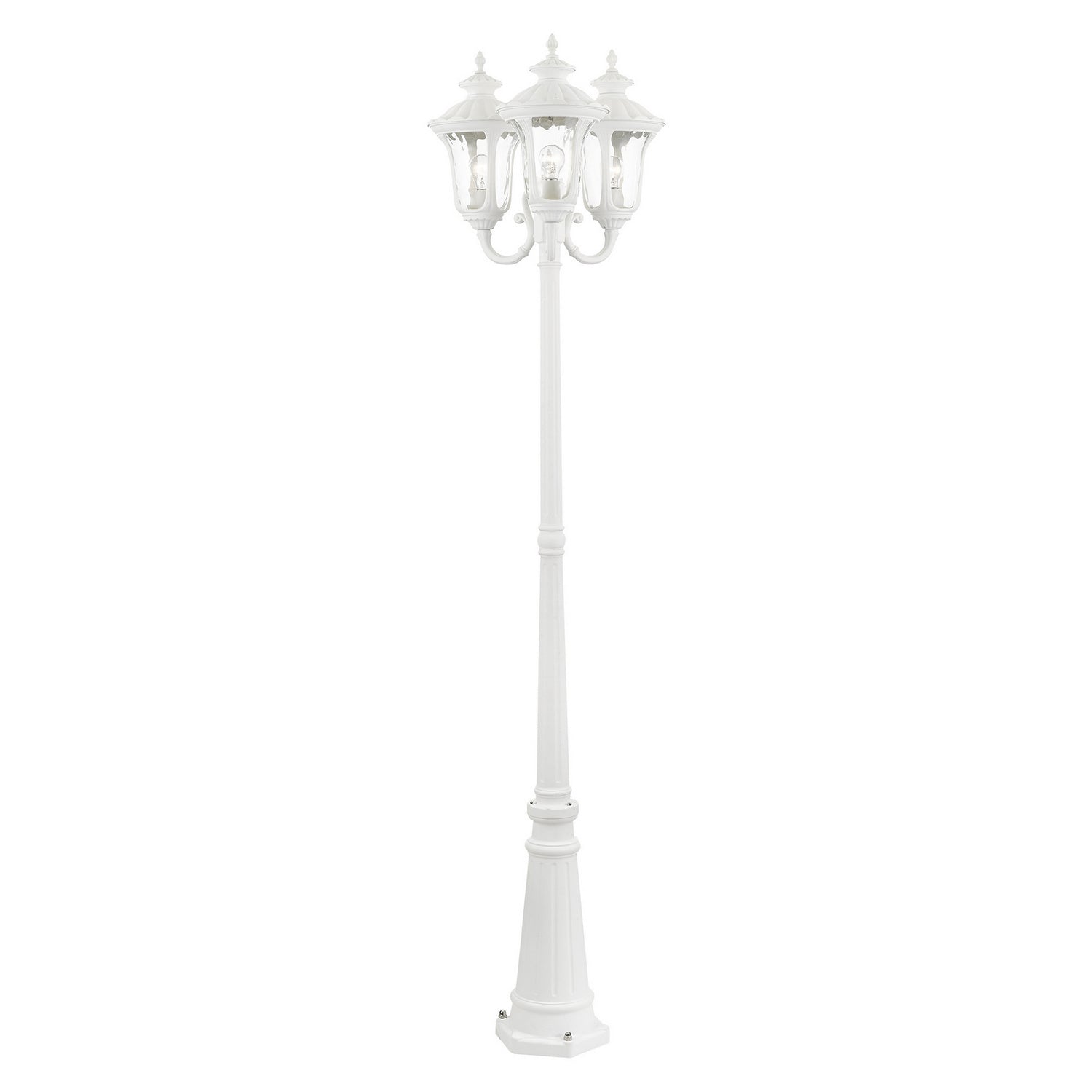 Livex Lighting - 7866-13 - Three Light Outdoor Post Mount - Oxford - Textured White