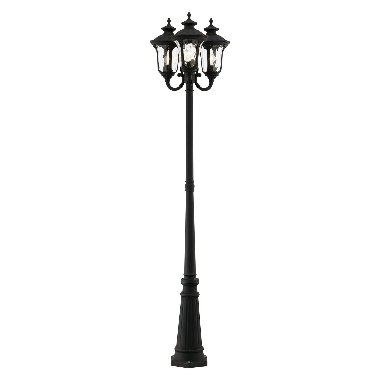 Livex Lighting - 7866-14 - Three Light Outdoor Post Mount - Oxford - Textured Black