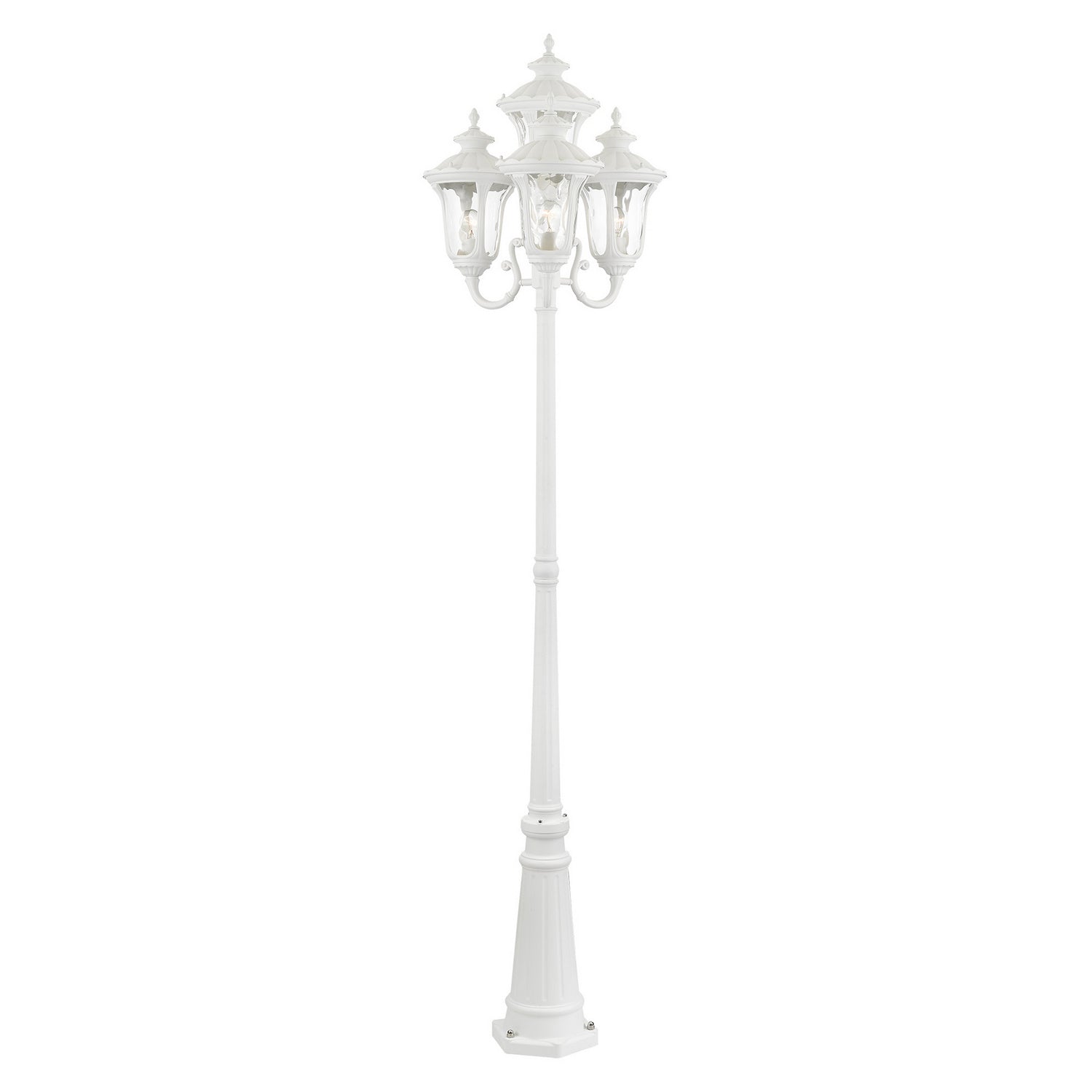 Livex Lighting - 7869-13 - Four Light Outdoor Post Mount - Oxford - Textured White