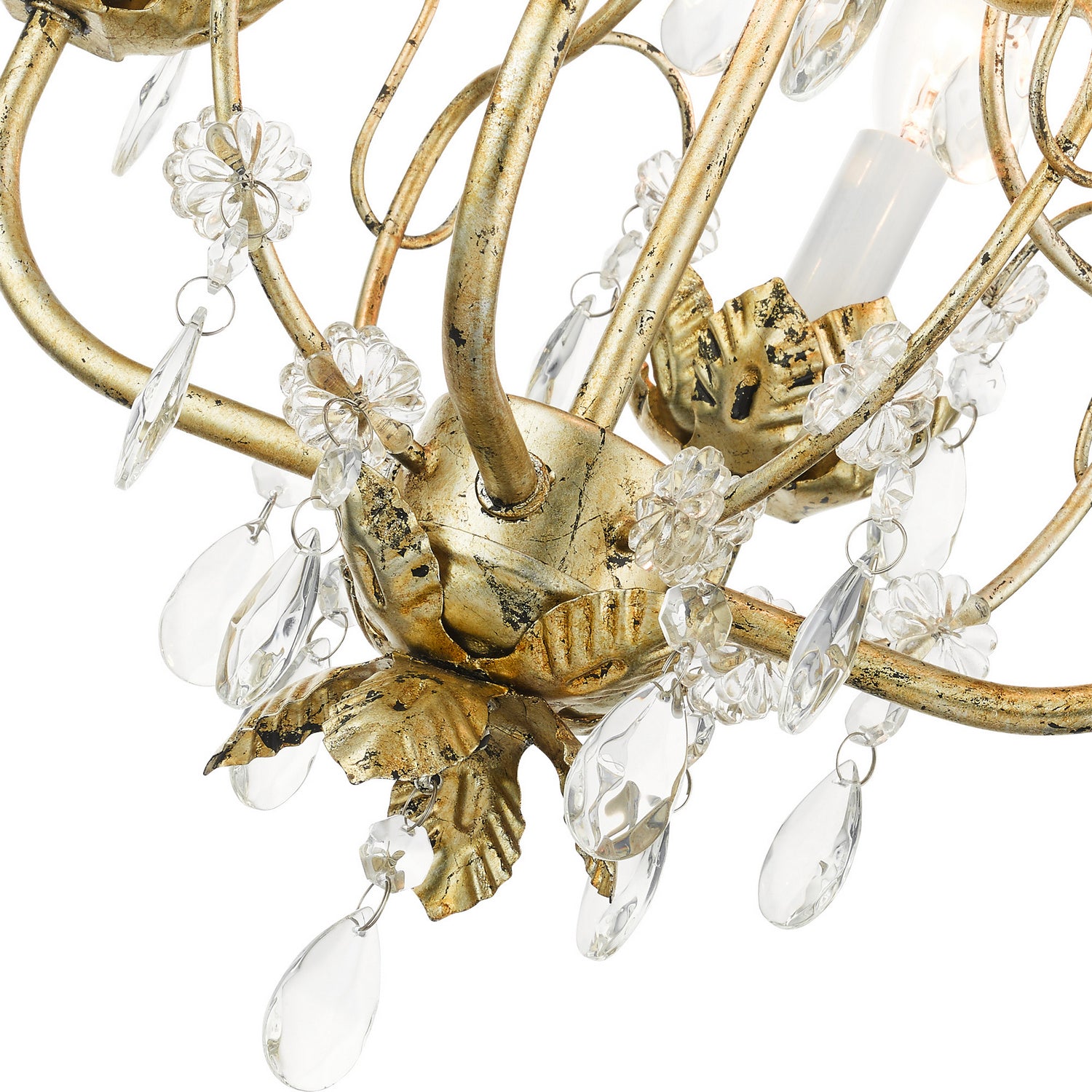 Livex Lighting - 8193-28 - Four Light Chandelier - Sofia - Hand Applied Winter Gold