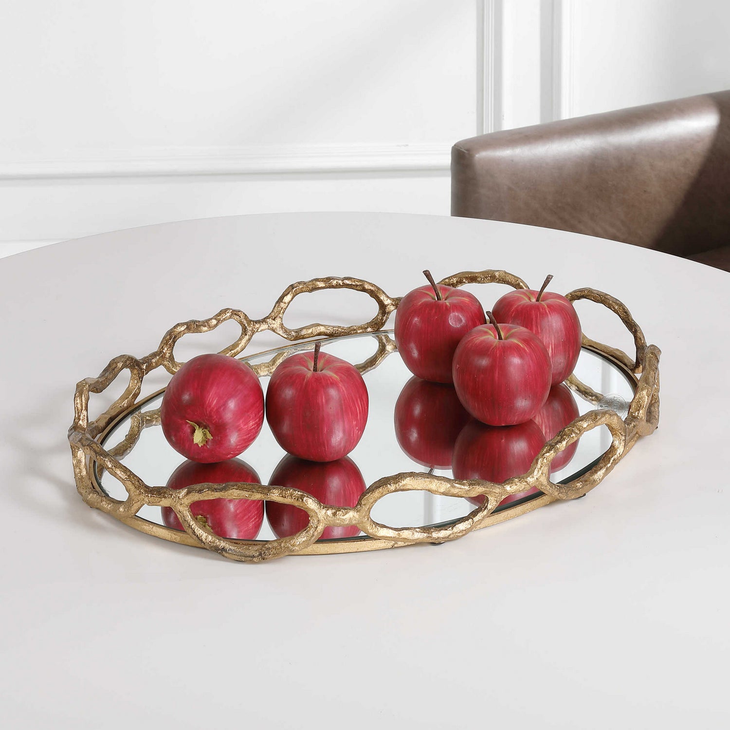 Uttermost - 17837 - Tray - Cable - Gold Leaf