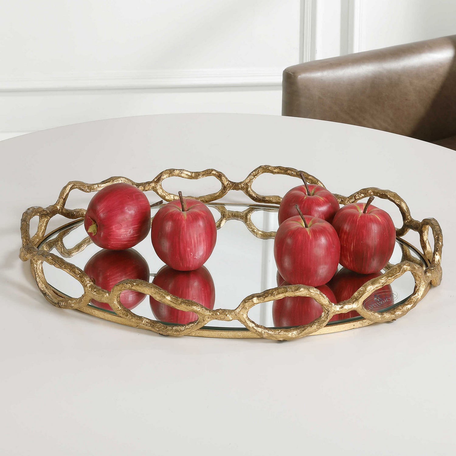 Uttermost - 17837 - Tray - Cable - Gold Leaf