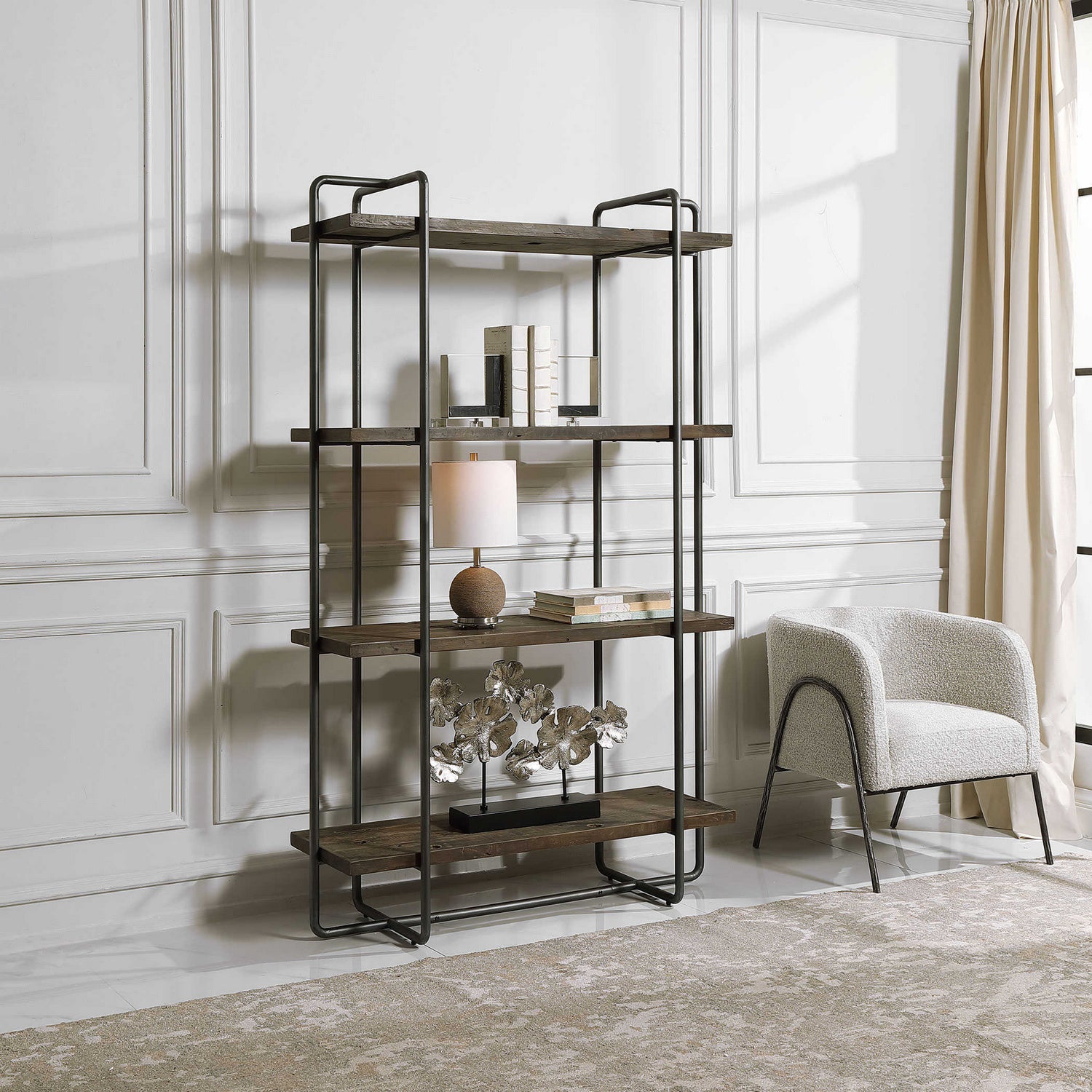 Uttermost - 24970 - Etagere - Stilo - Dark Brushed Pewter