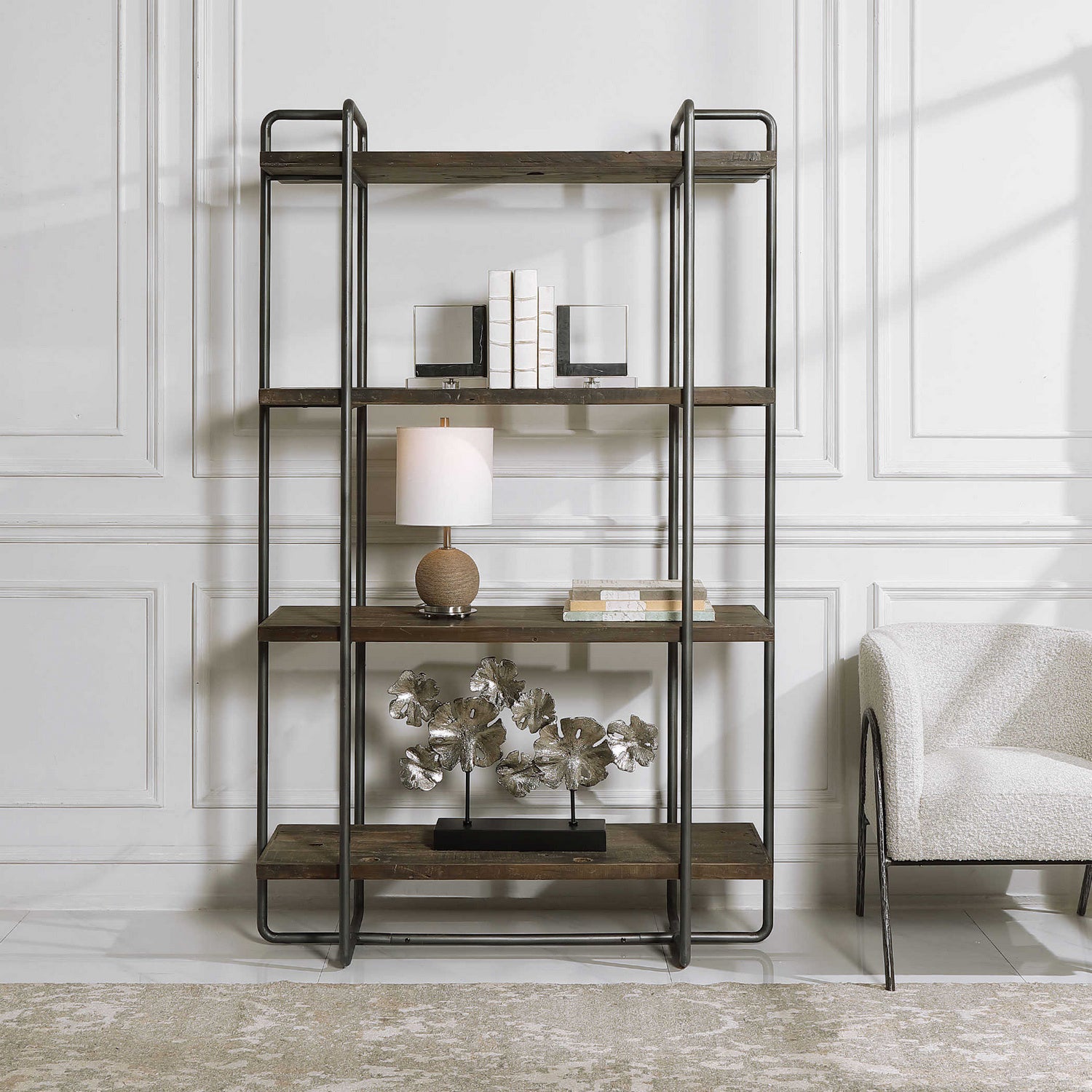 Uttermost - 24970 - Etagere - Stilo - Dark Brushed Pewter