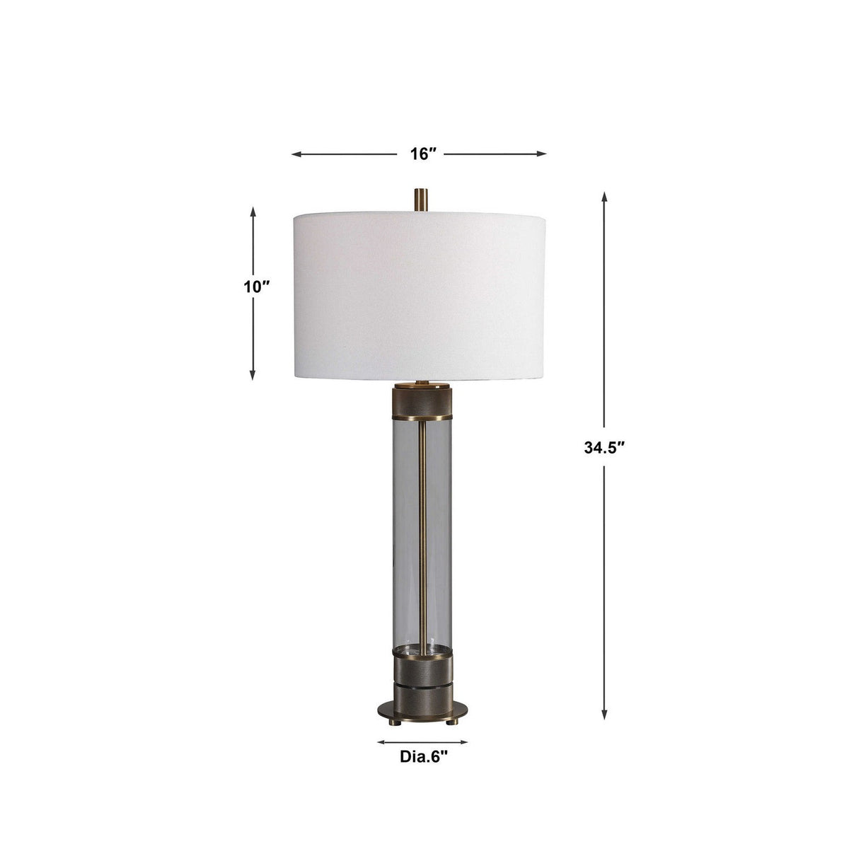 Uttermost - 28414-1 - One Light Table Lamp - Anmer - Antiqued Brass